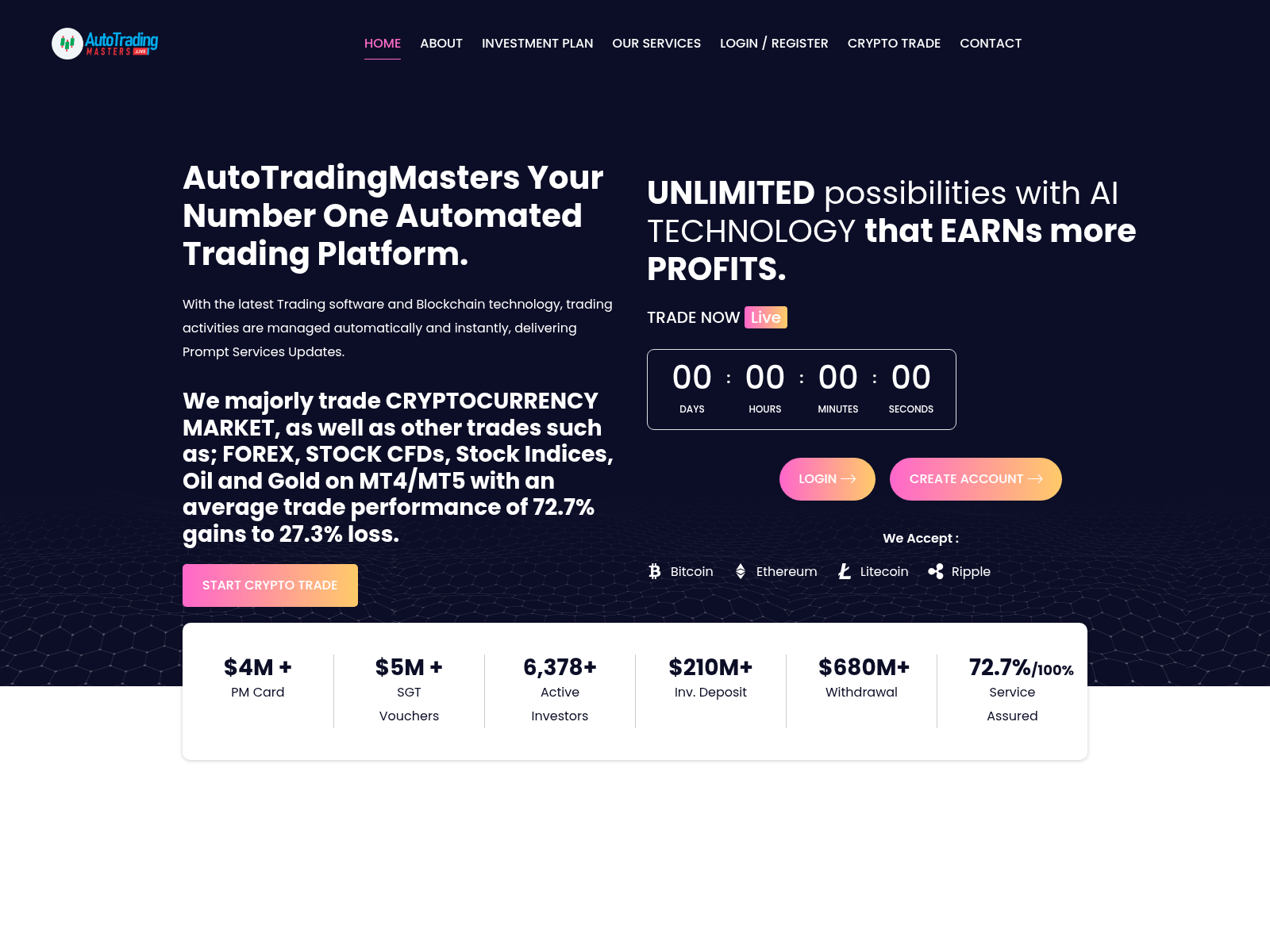 Screenshot of autofxtrademaster.live