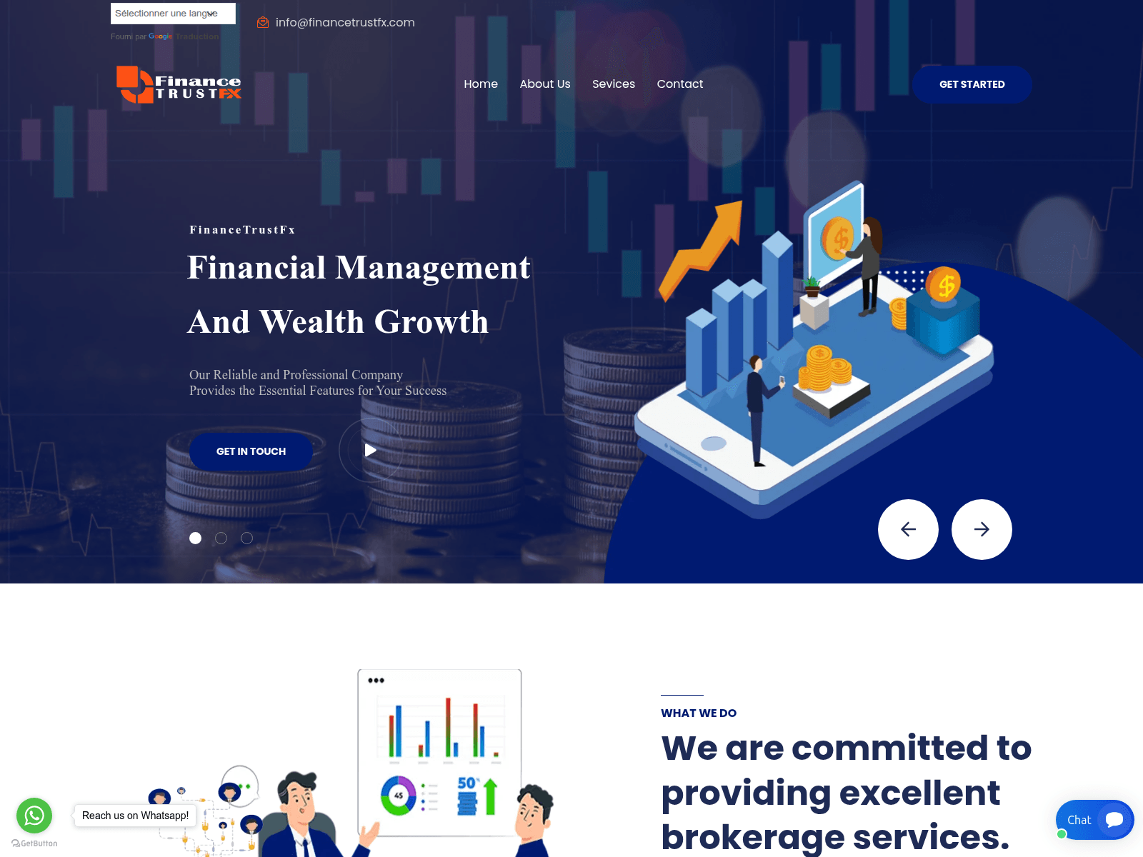 Screenshot of financetrustfx.com
