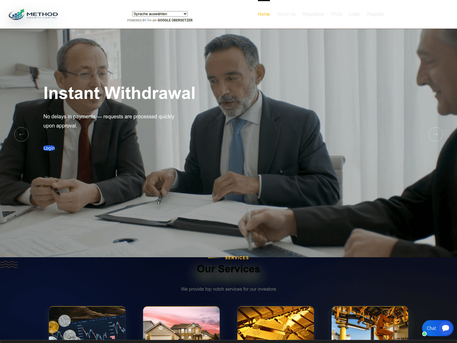 Знімок екрана methodgrowthcapital.org