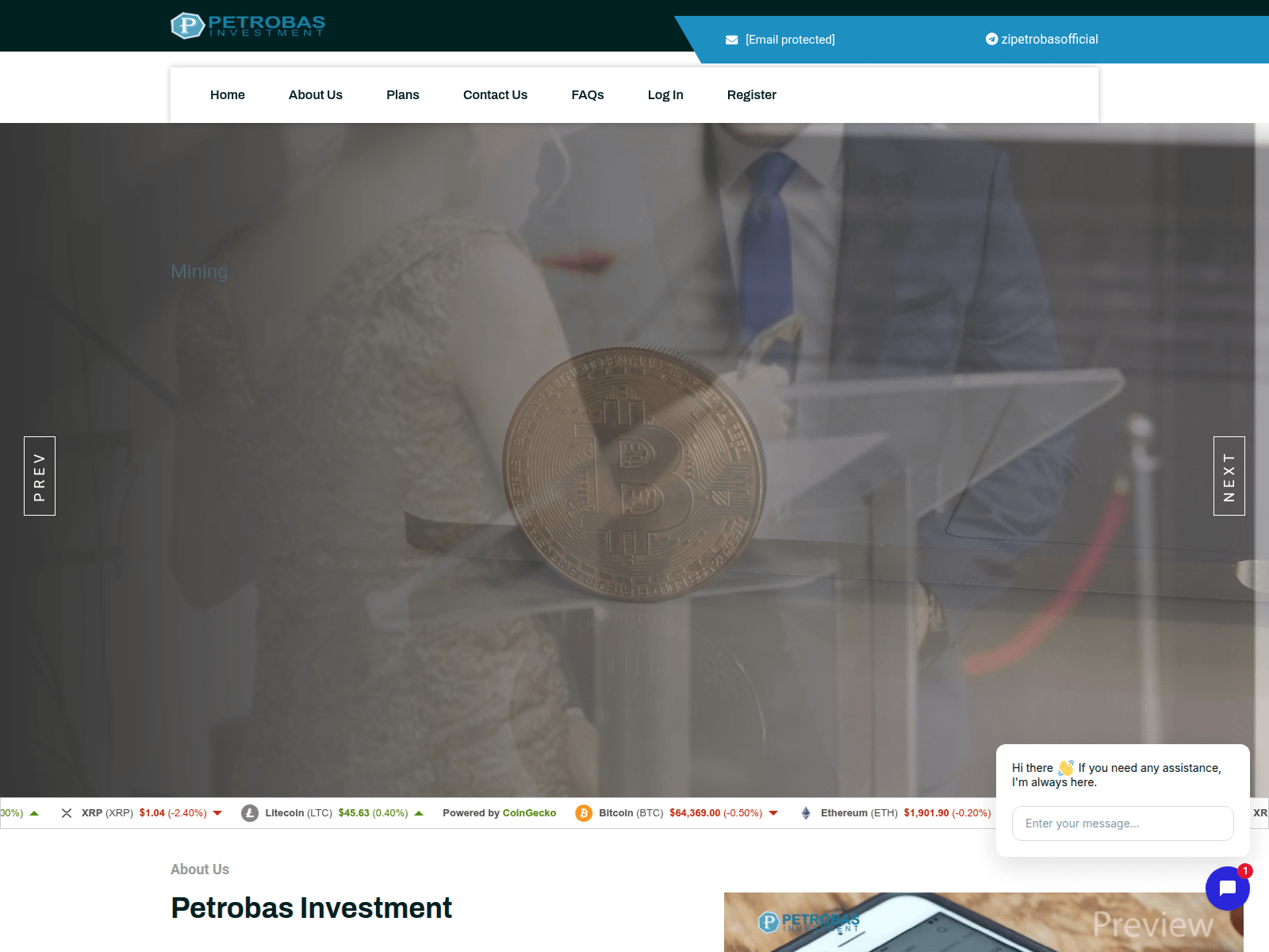 Screenshot di petrobass.com