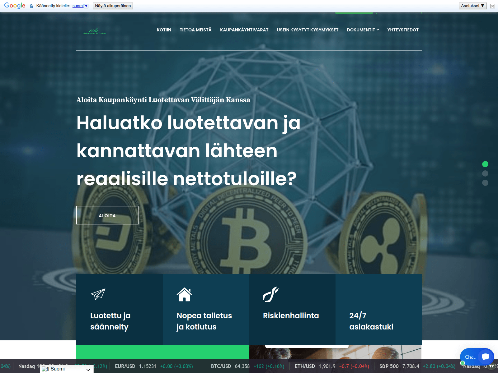 Знімок екрана web3universekryptotrade.com