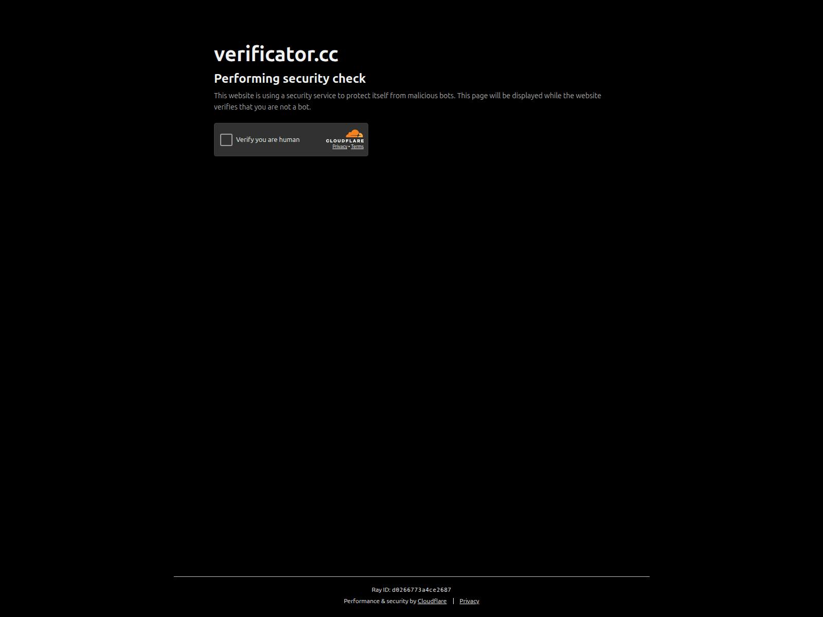 Screenshot of verificator.cc