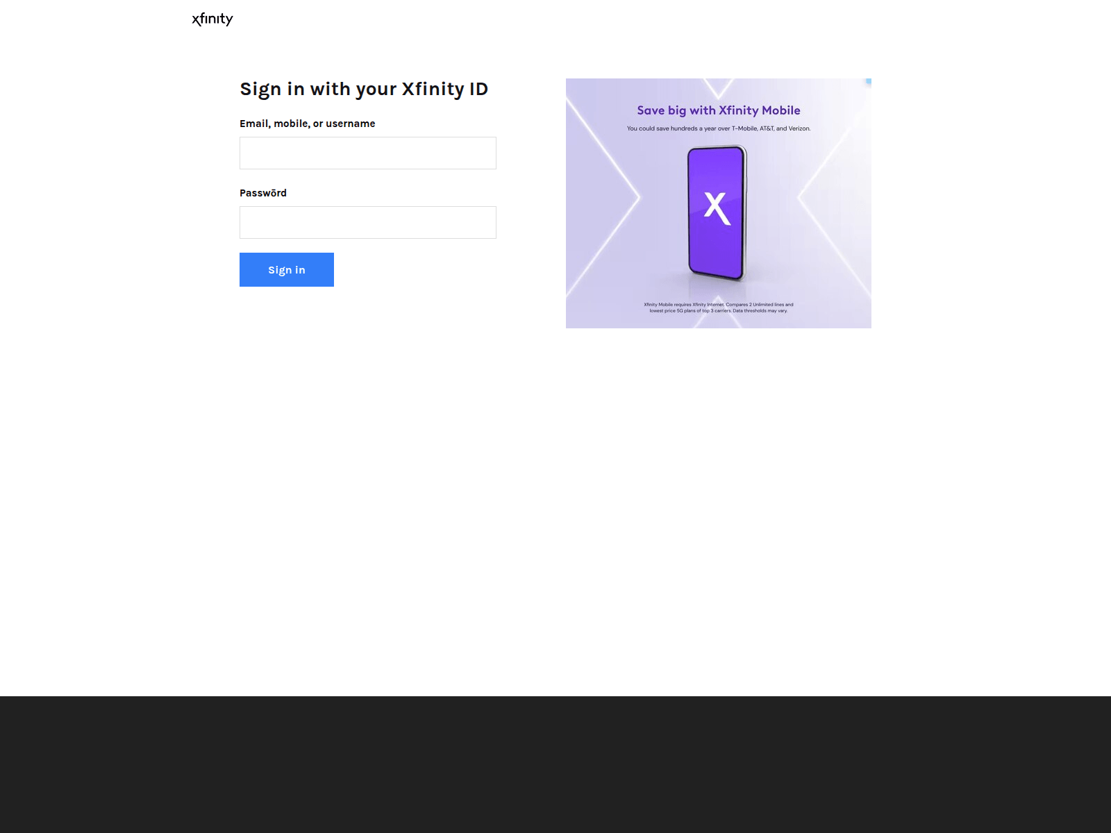 Screenshot of xfinitywebmailinbox.weebly.com