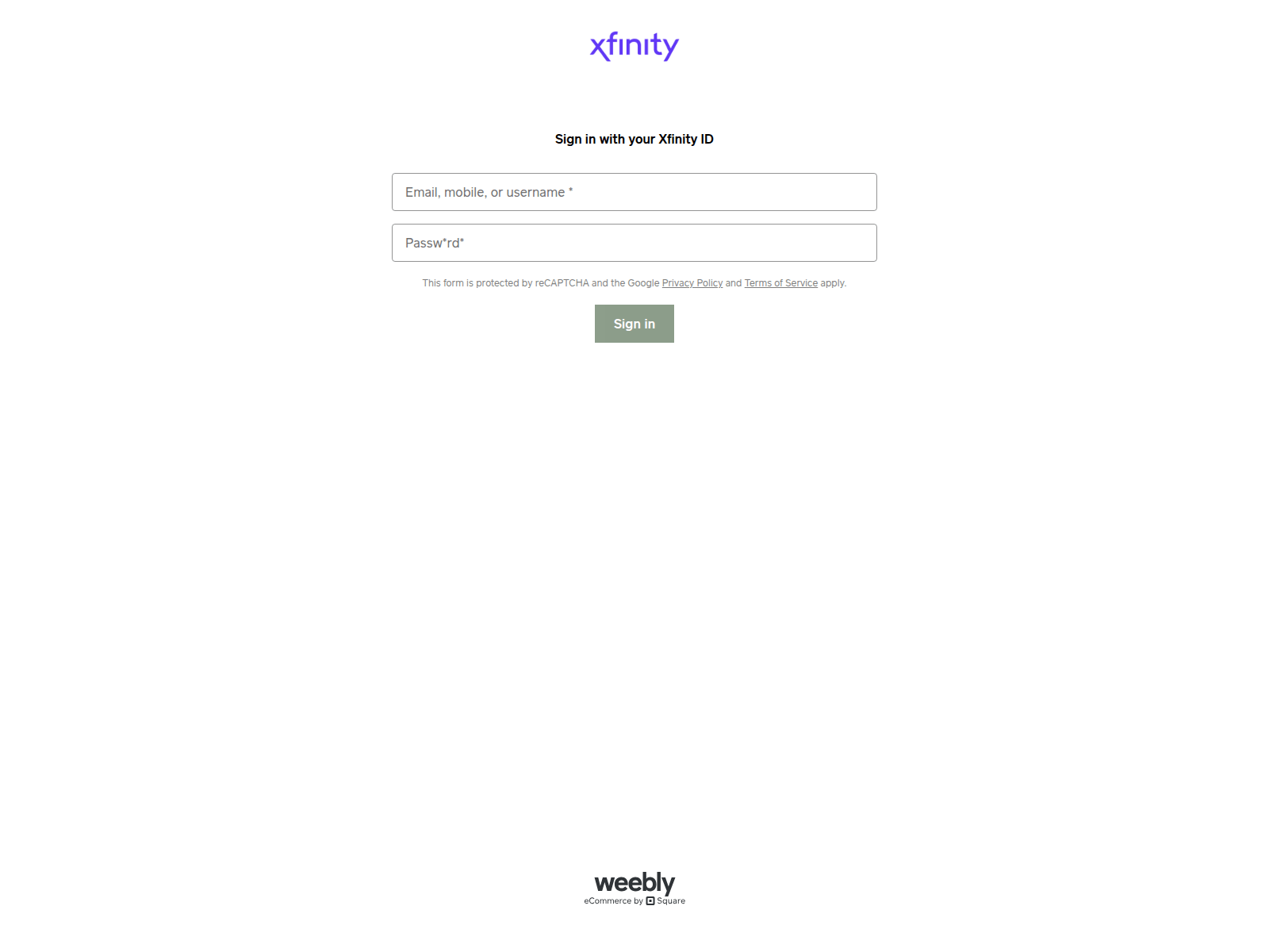 Screenshot of xfinity102.weebly.com