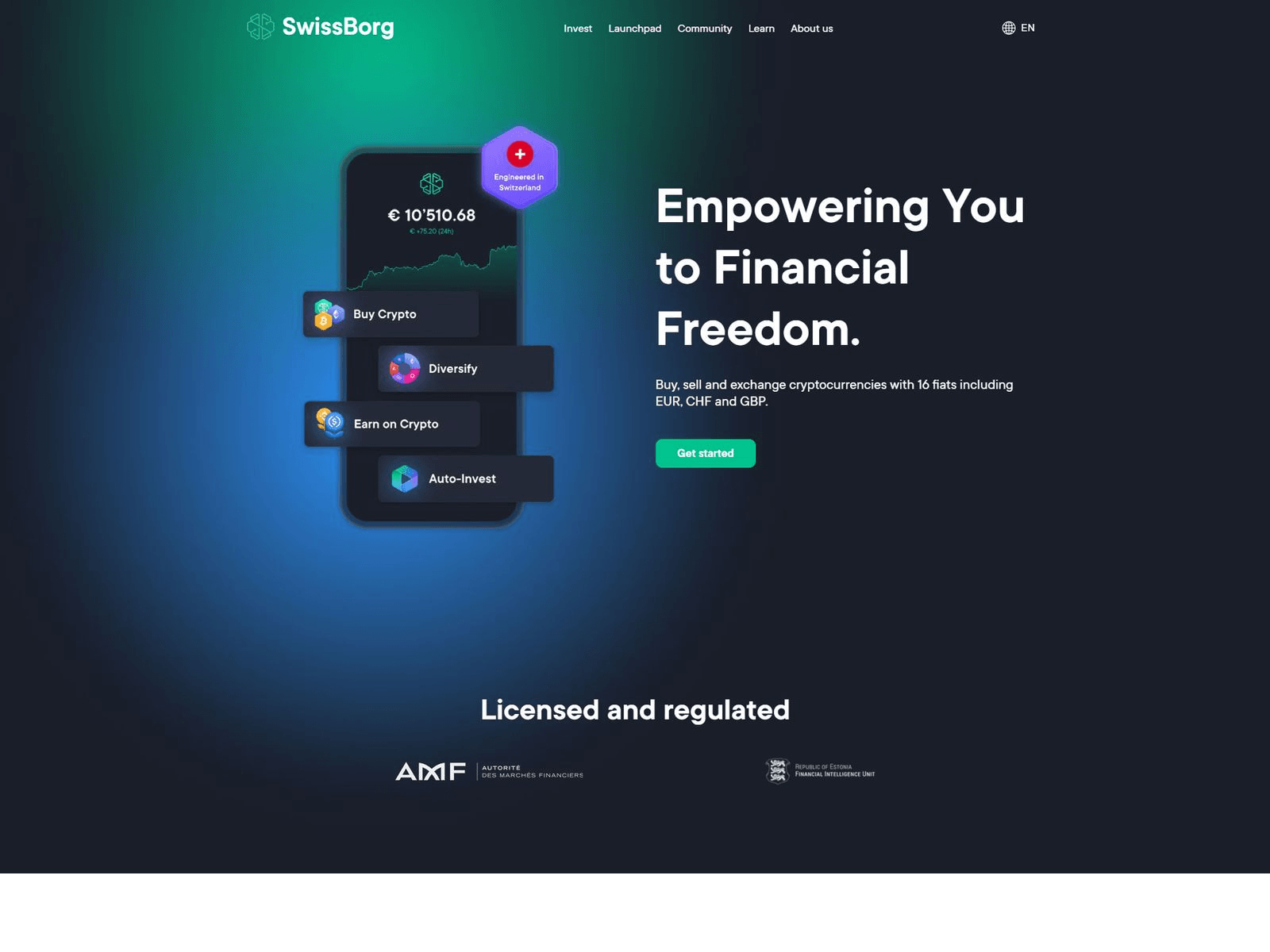Screenshot of swissborgloginev.webflow.io