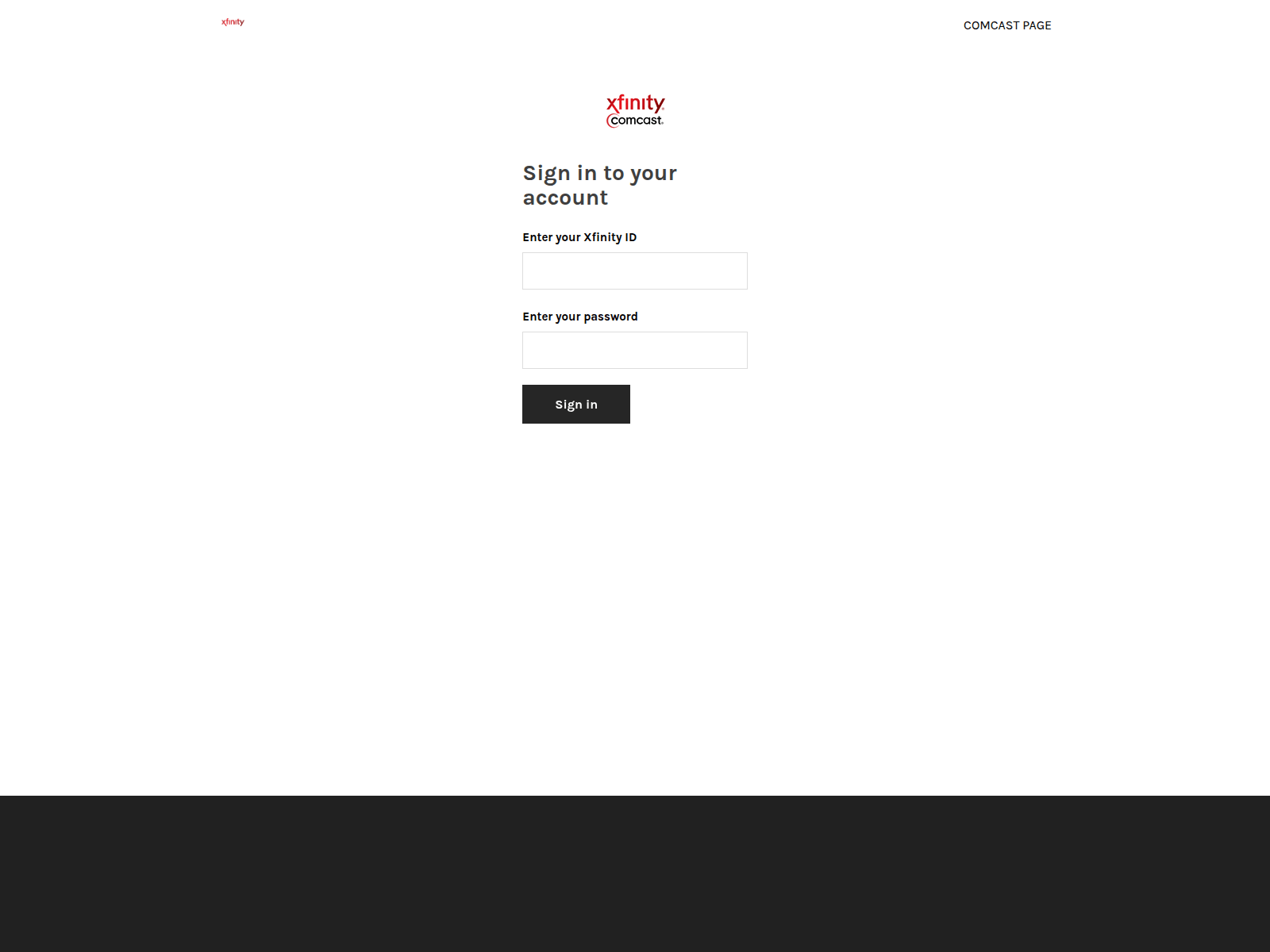 Screenshot of comcastbusinesspage.weebly.com