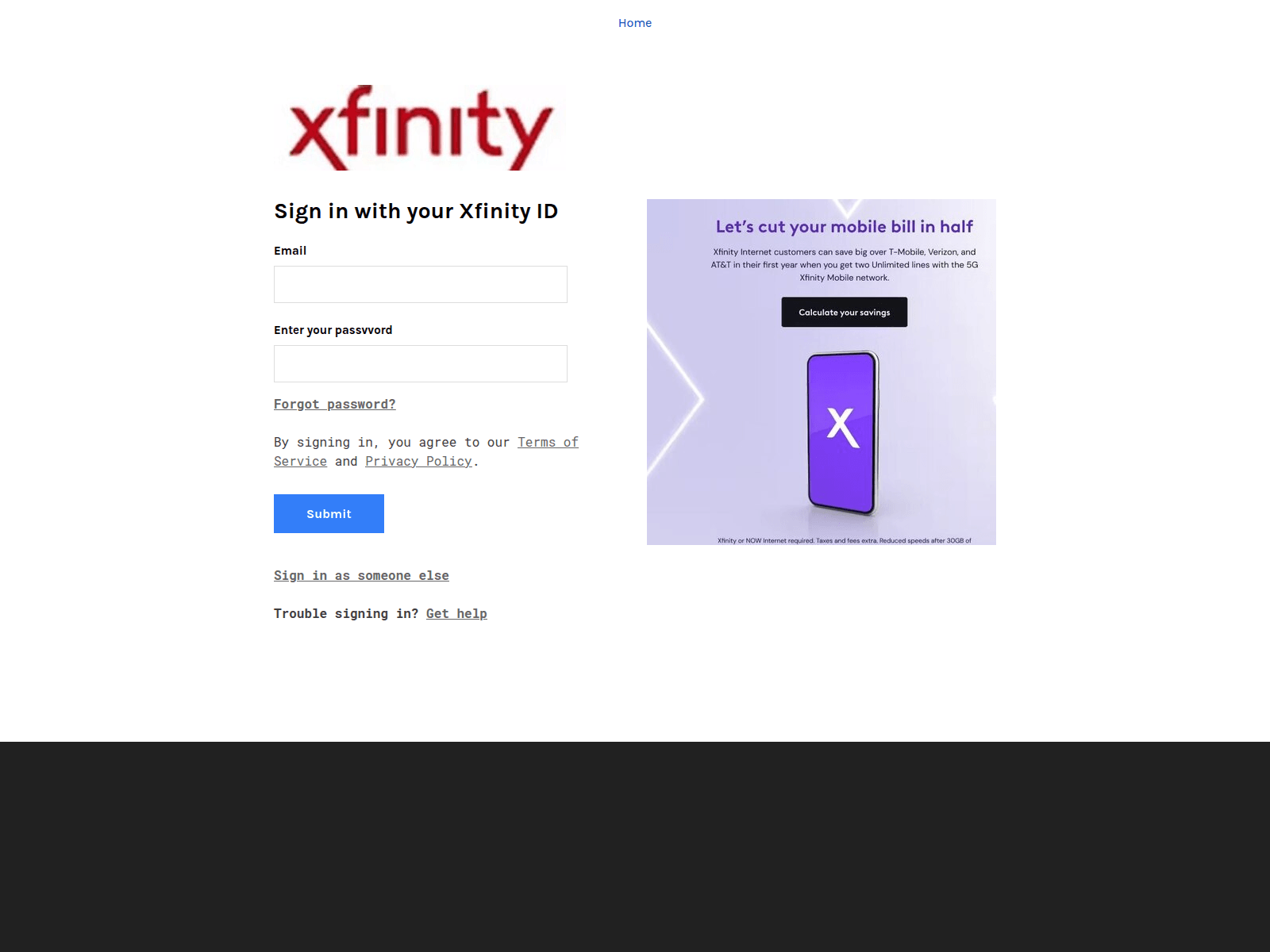 Screenshot of comcast11x.weebly.com