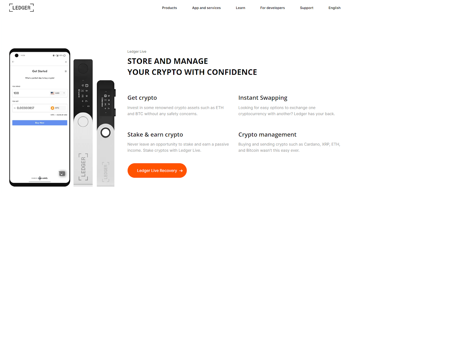 Screenshot of ledgerlivwallotjikise.webflow.io