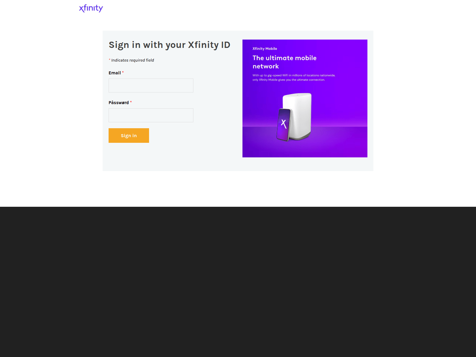 Screenshot of xfinityaccountupdates.weebly.com