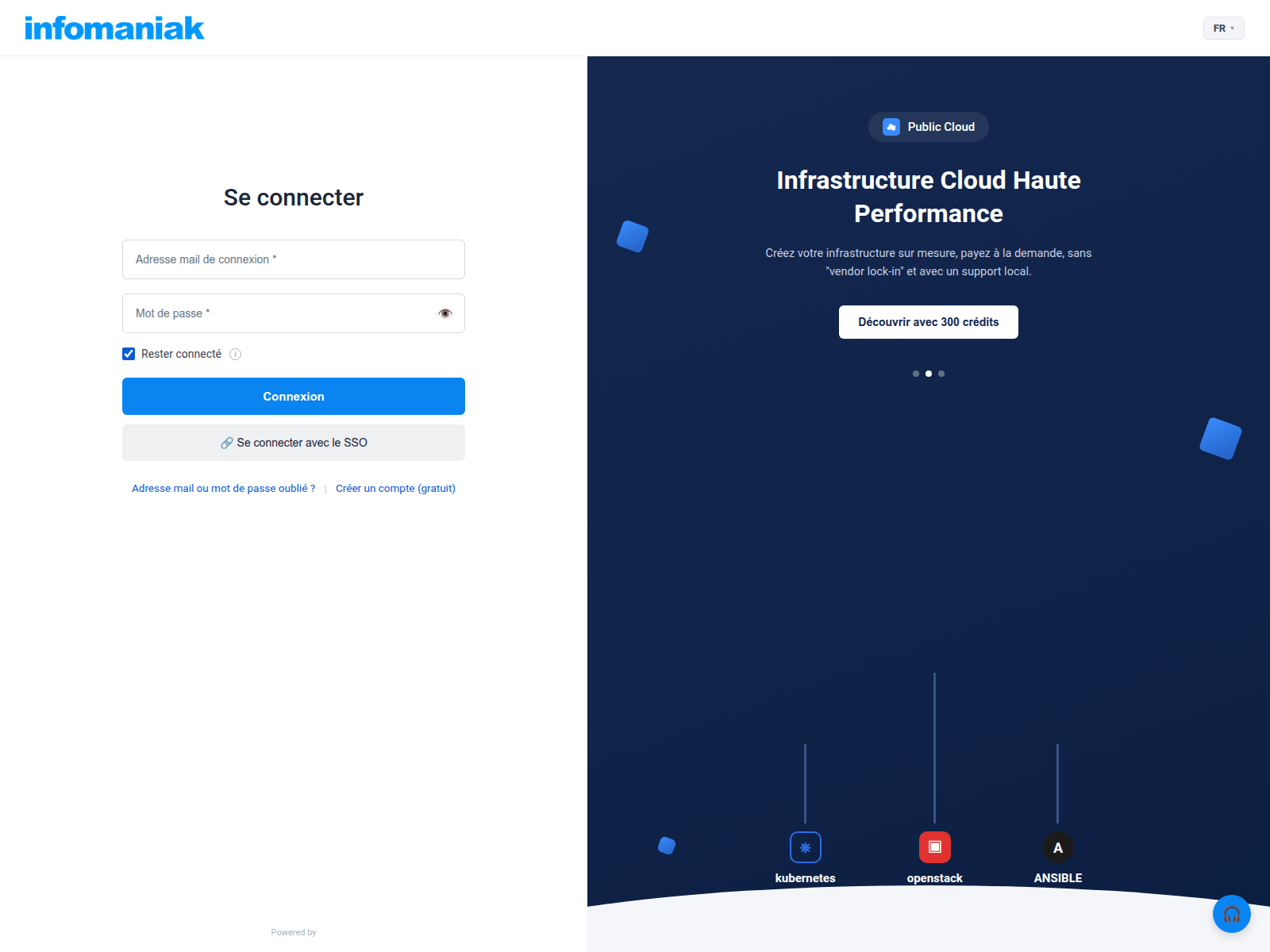 Screenshot of loginvotrespace.segretob.fr