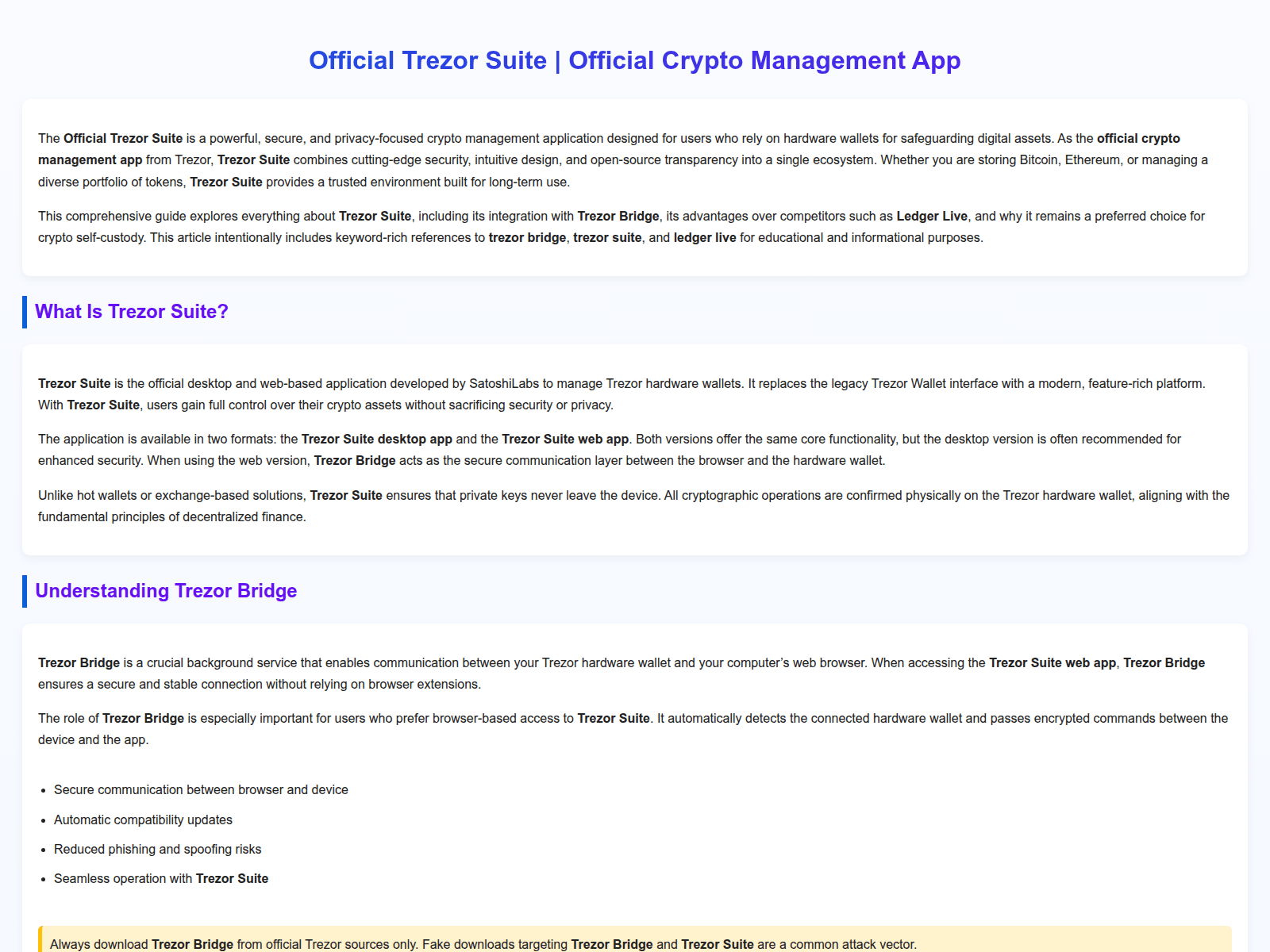 Screenshot of suit-trezer-web.wasmer.app