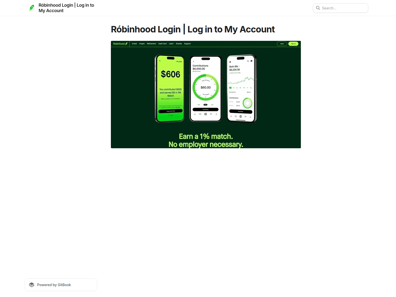 Screenshot of robinhxodlogxn.gitbook.io