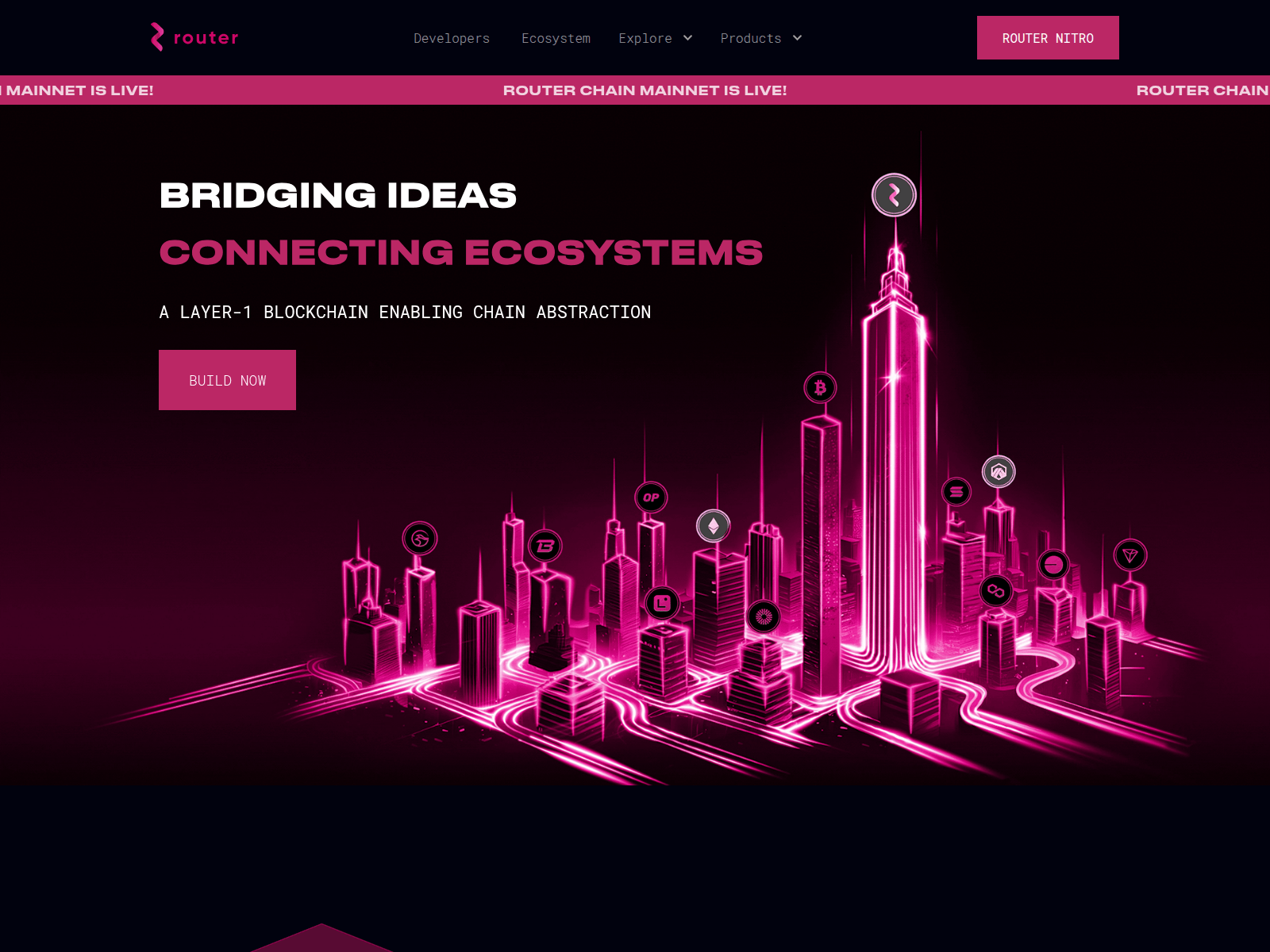 Screenshot of app-routerprotocol.pages.dev