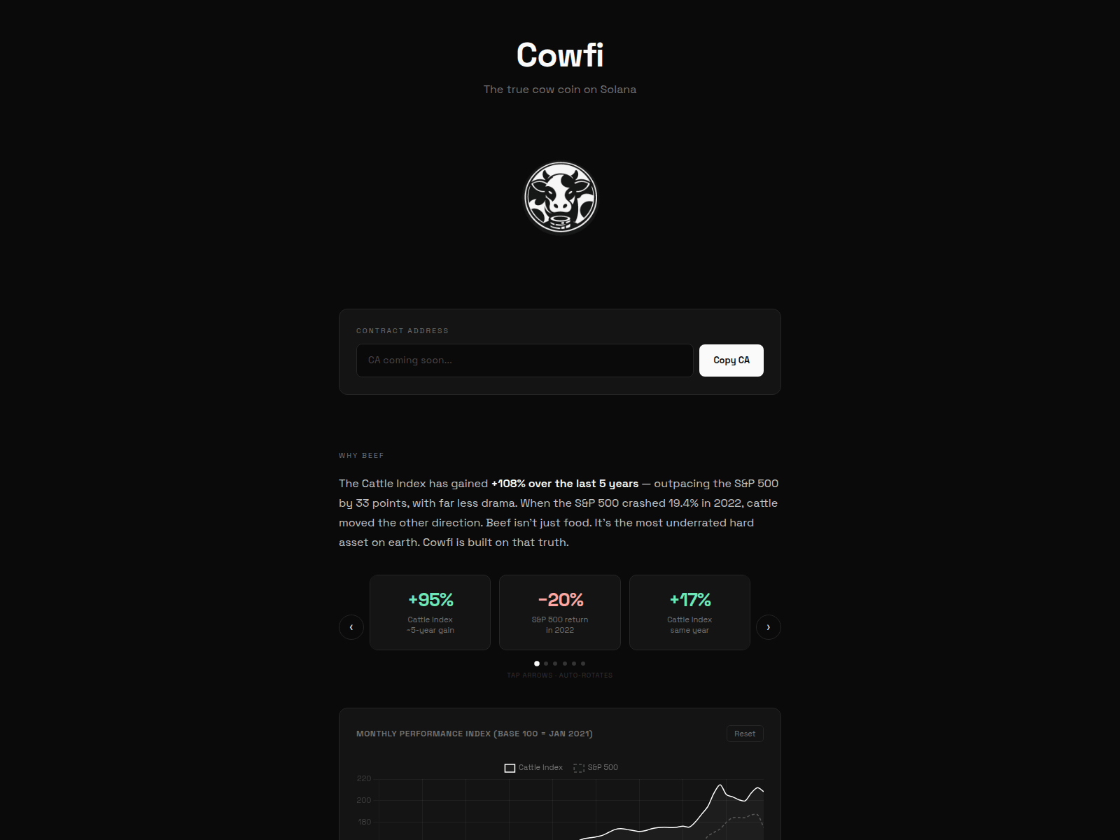 Screenshot of cowfi.fun