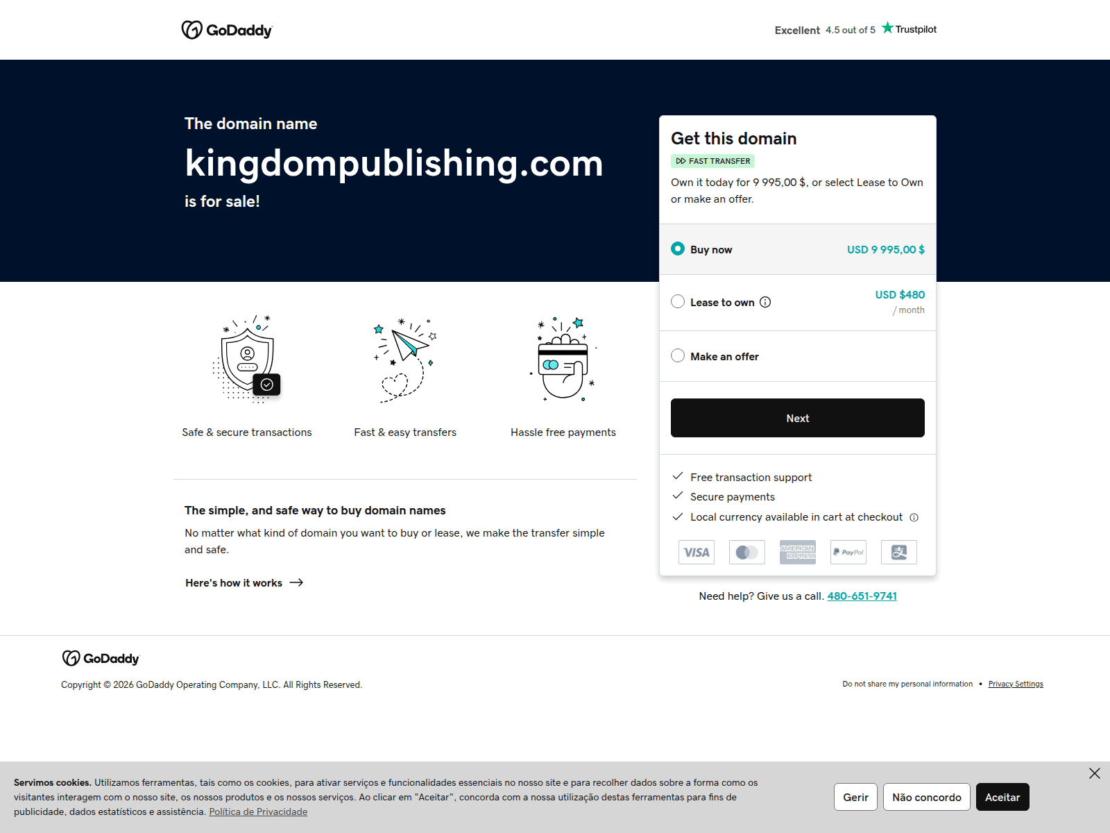 Знімок екрана kingdompublishing.com