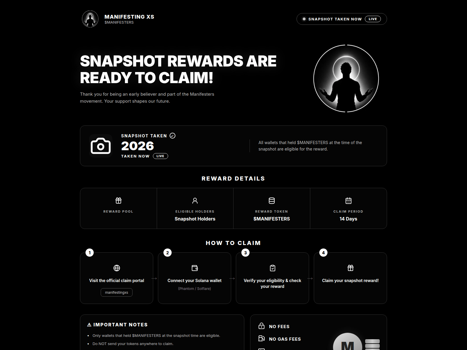 Screenshot of claim-manifestingxs.com