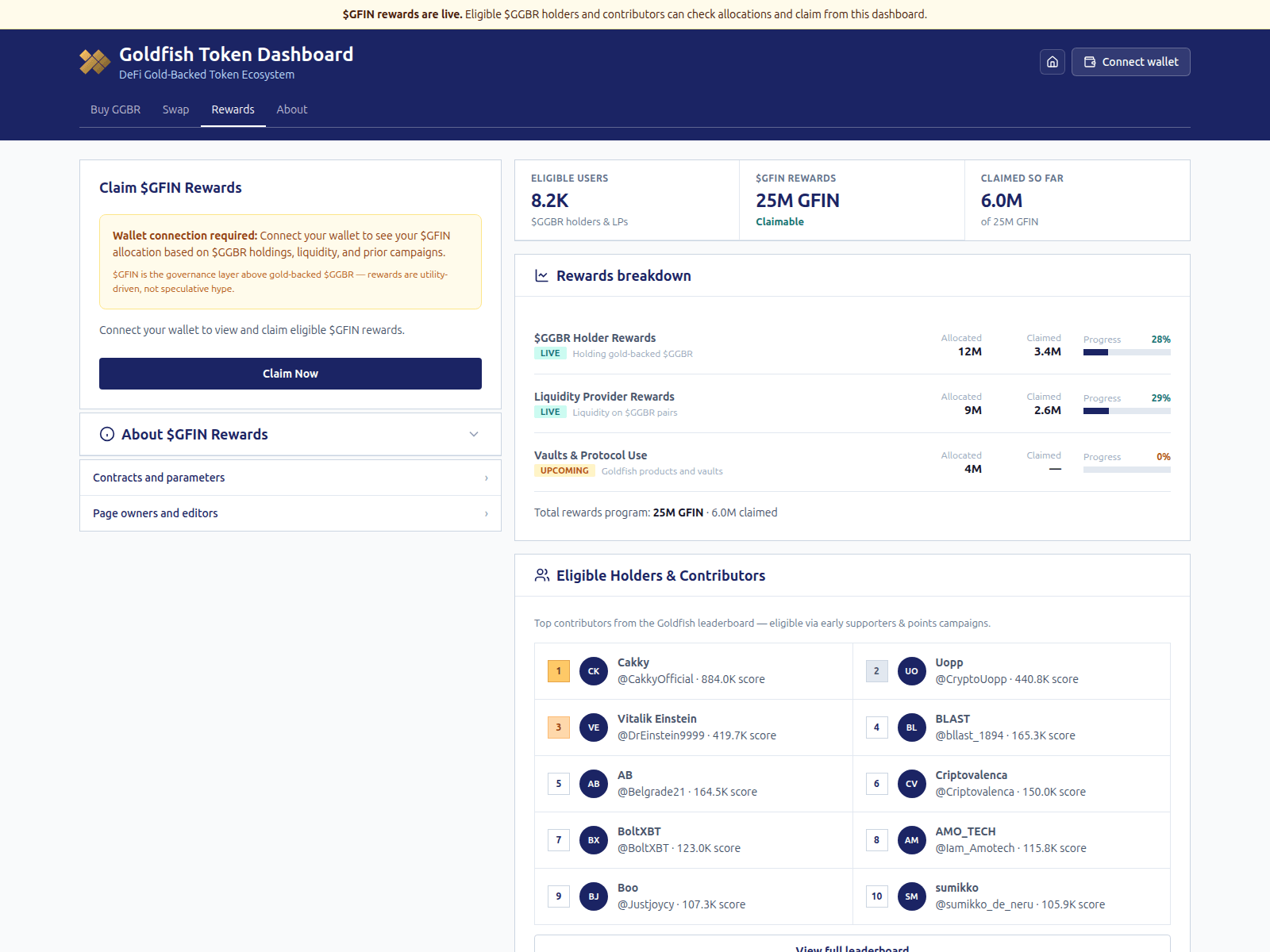 Screenshot of goldfishclaims.com