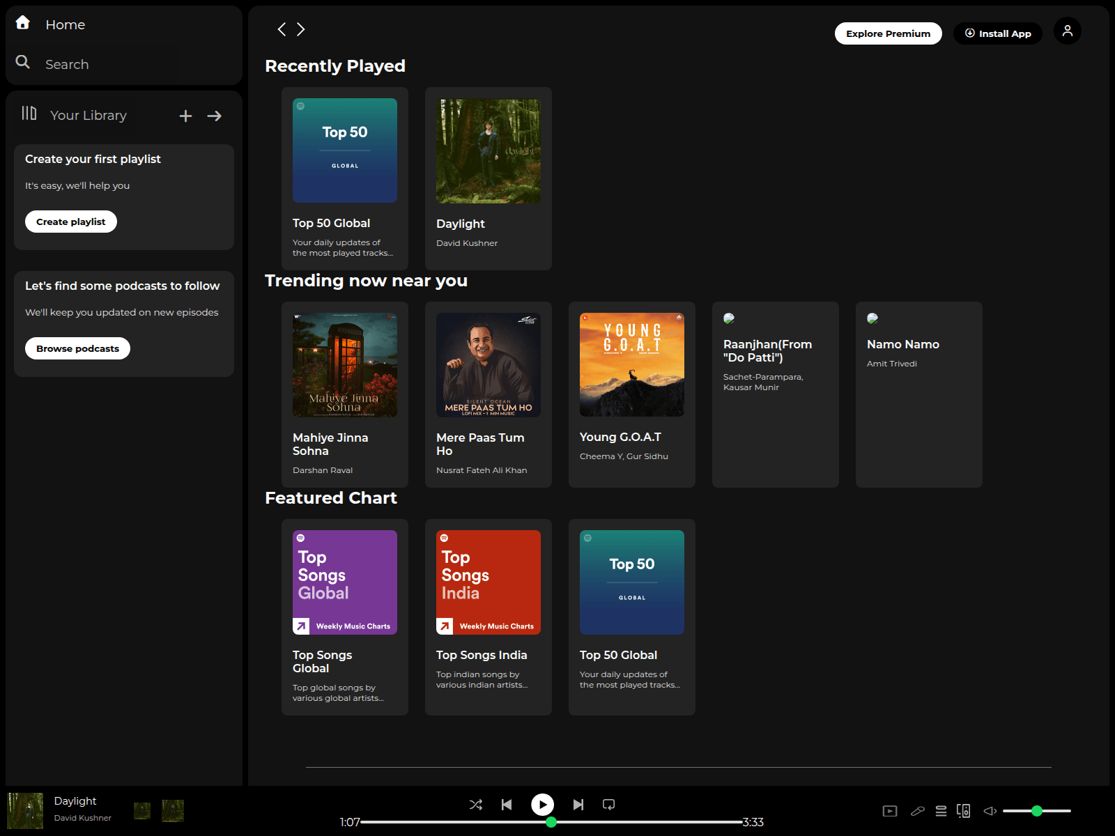 Screenshot of inirbhay.github.io