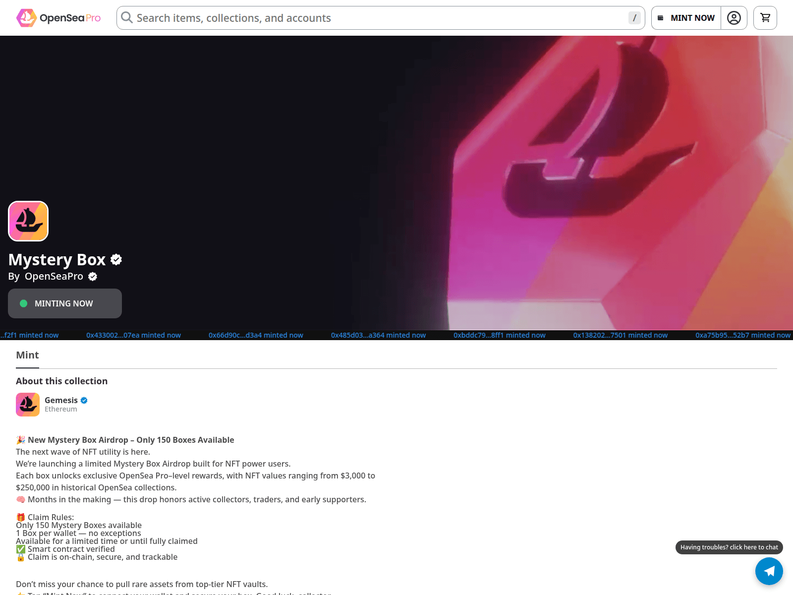 Screenshot of opensea-sessions56.netlify.app