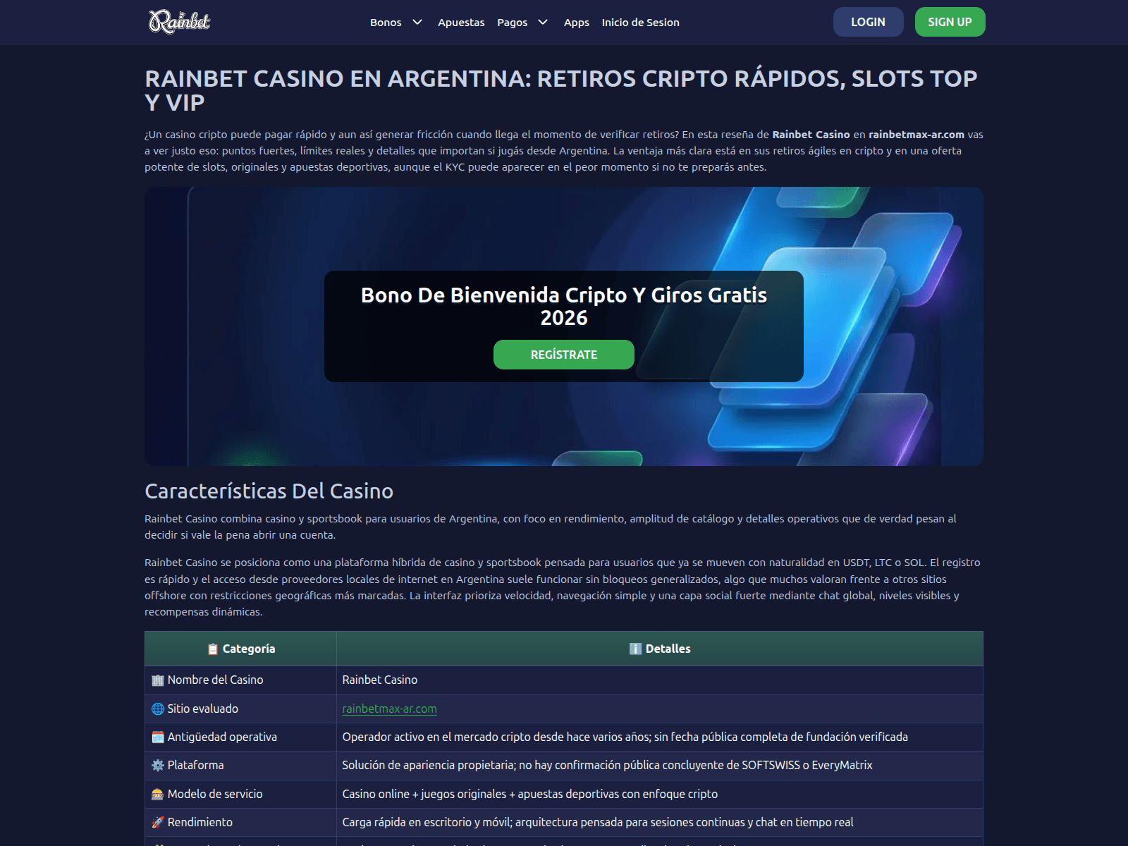 Screenshot of rainbetmax-ar.com