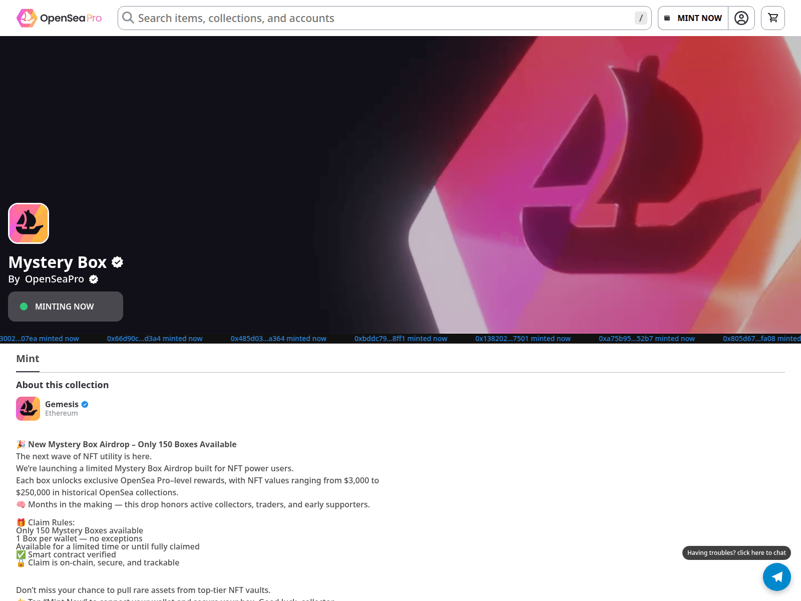 Screenshot of opensea-session91.netlify.app