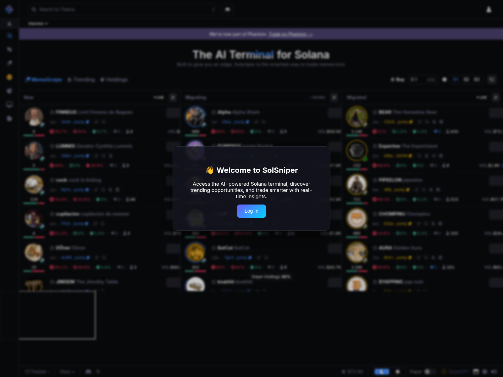 Screenshot of terminasol.xyz