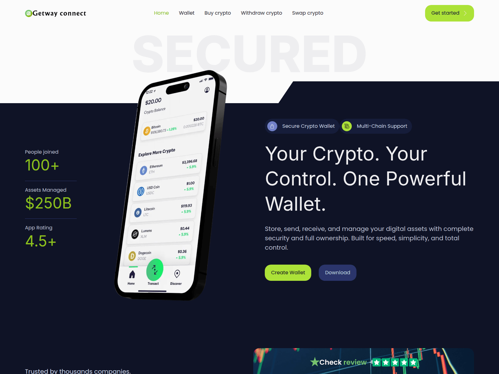 Screenshot of getwayconnect.com