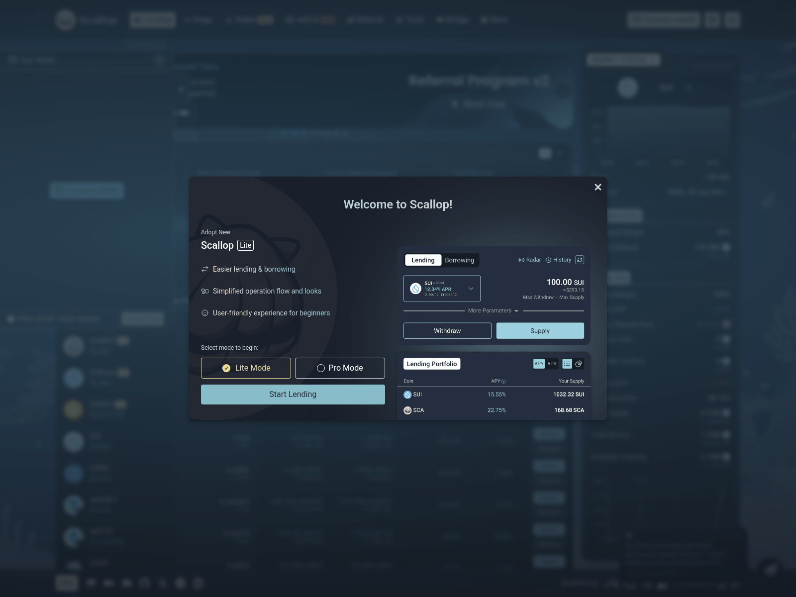 Screenshot von sui-scallop-dapp-7ukb1l8sm-scallop-team.vercel.app