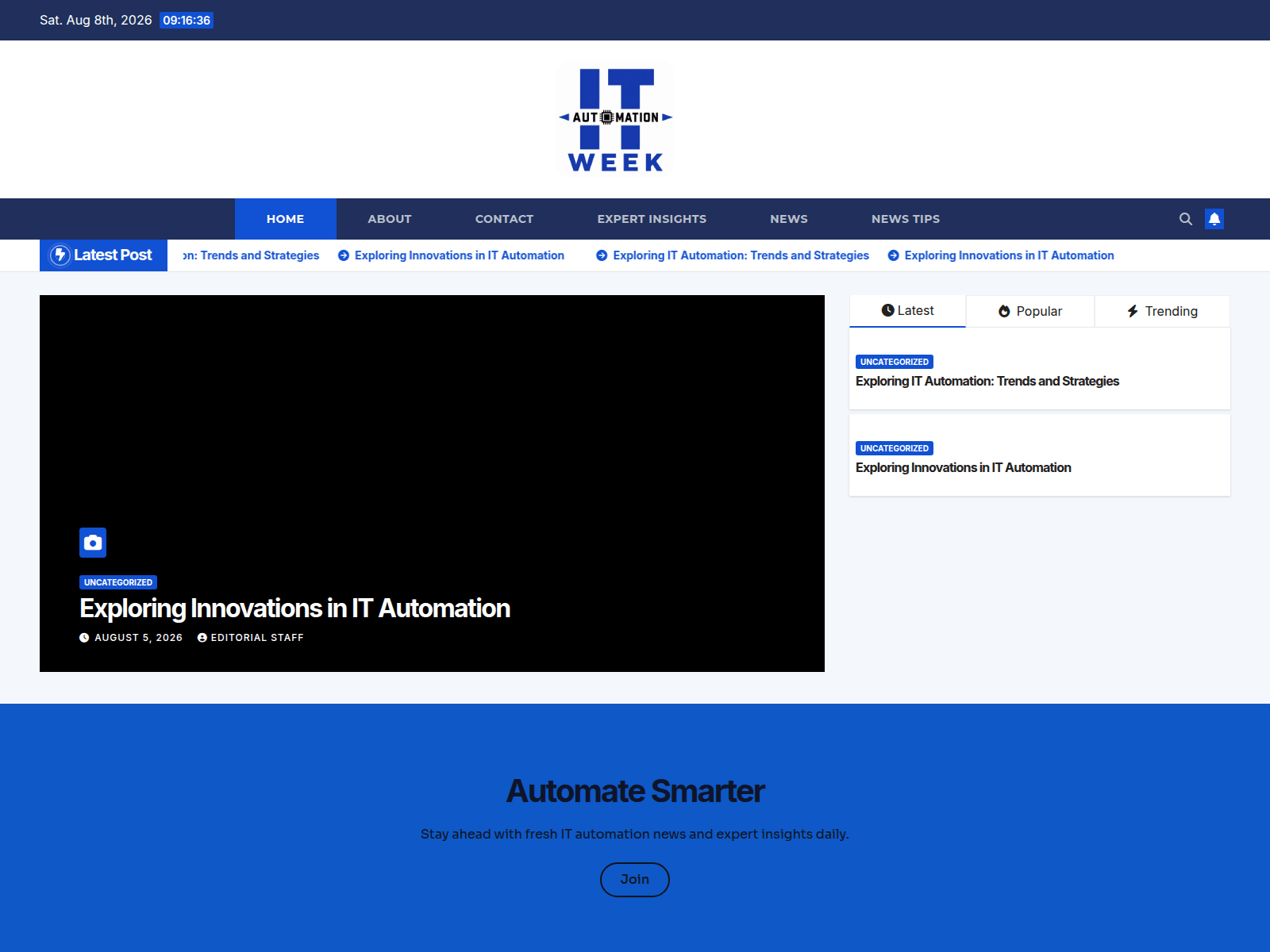 Screenshot of itautomationweek.com