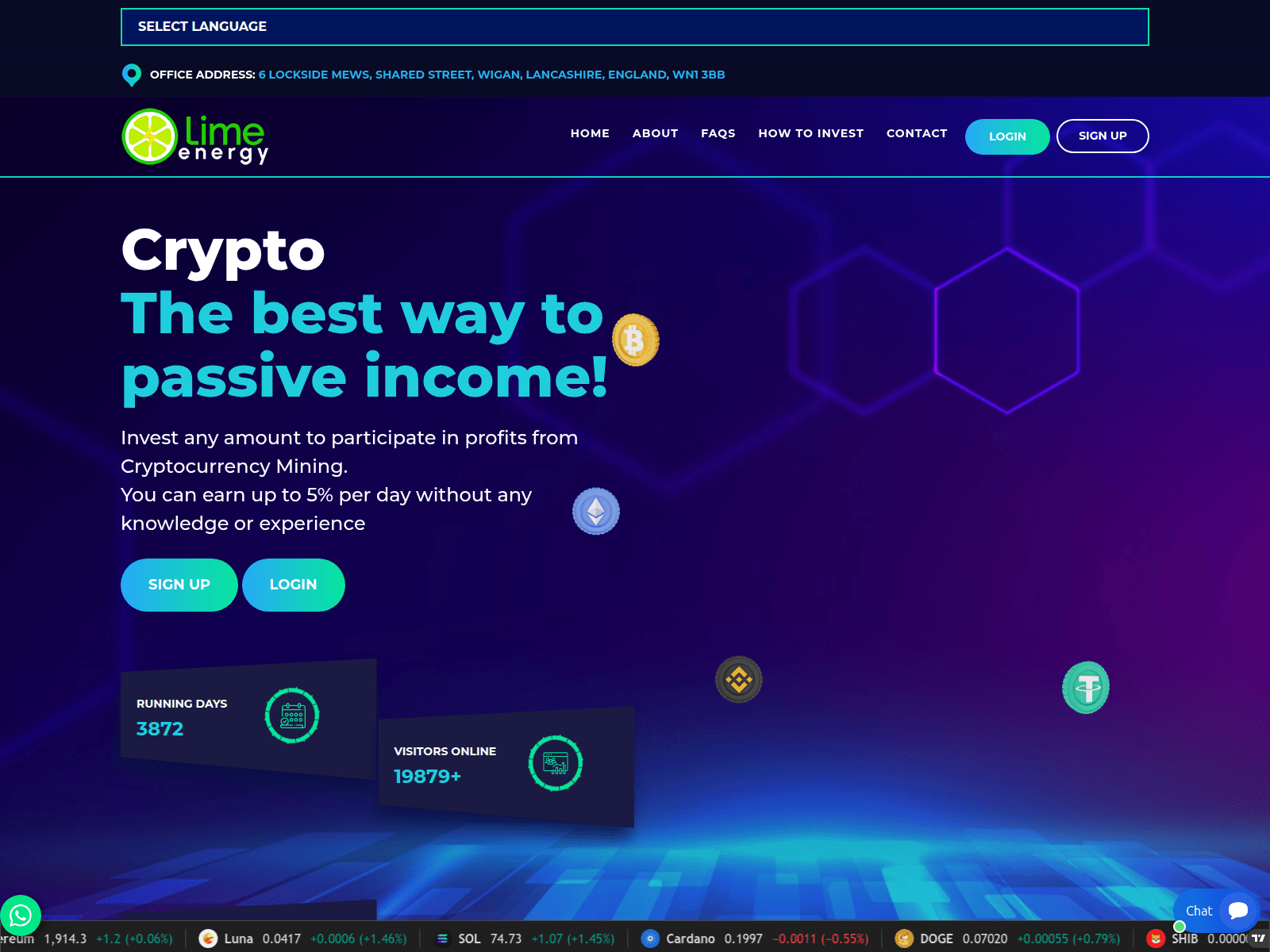 Знімок екрана limenergyltd.com