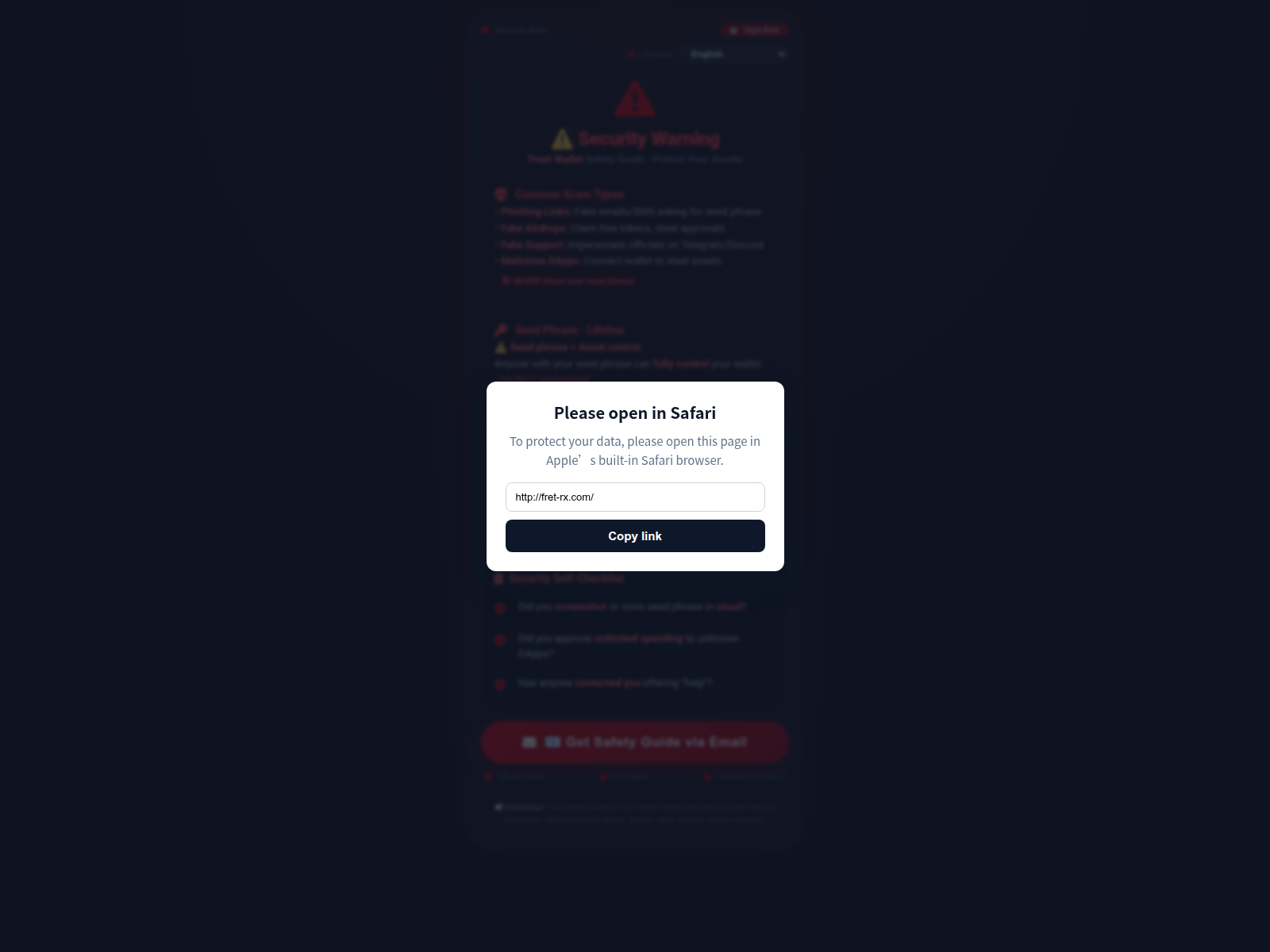 Screenshot of fret-rx.com
