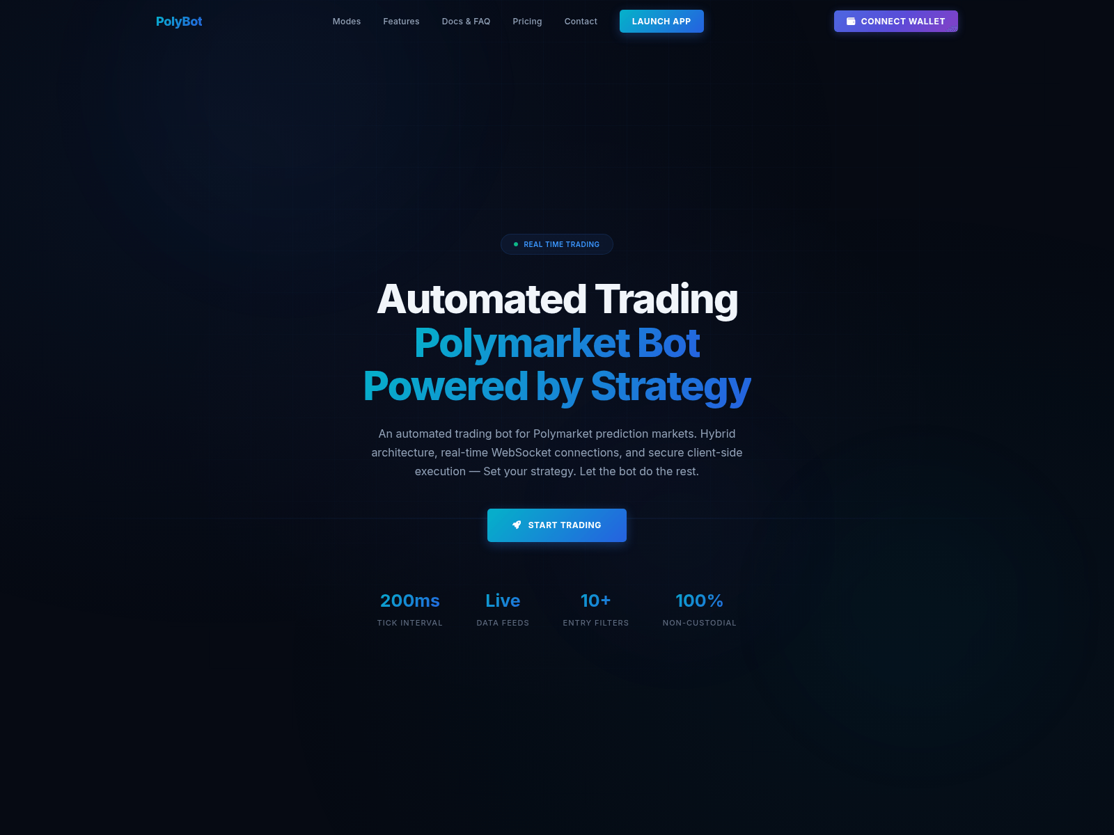 Screenshot of polybot.technology