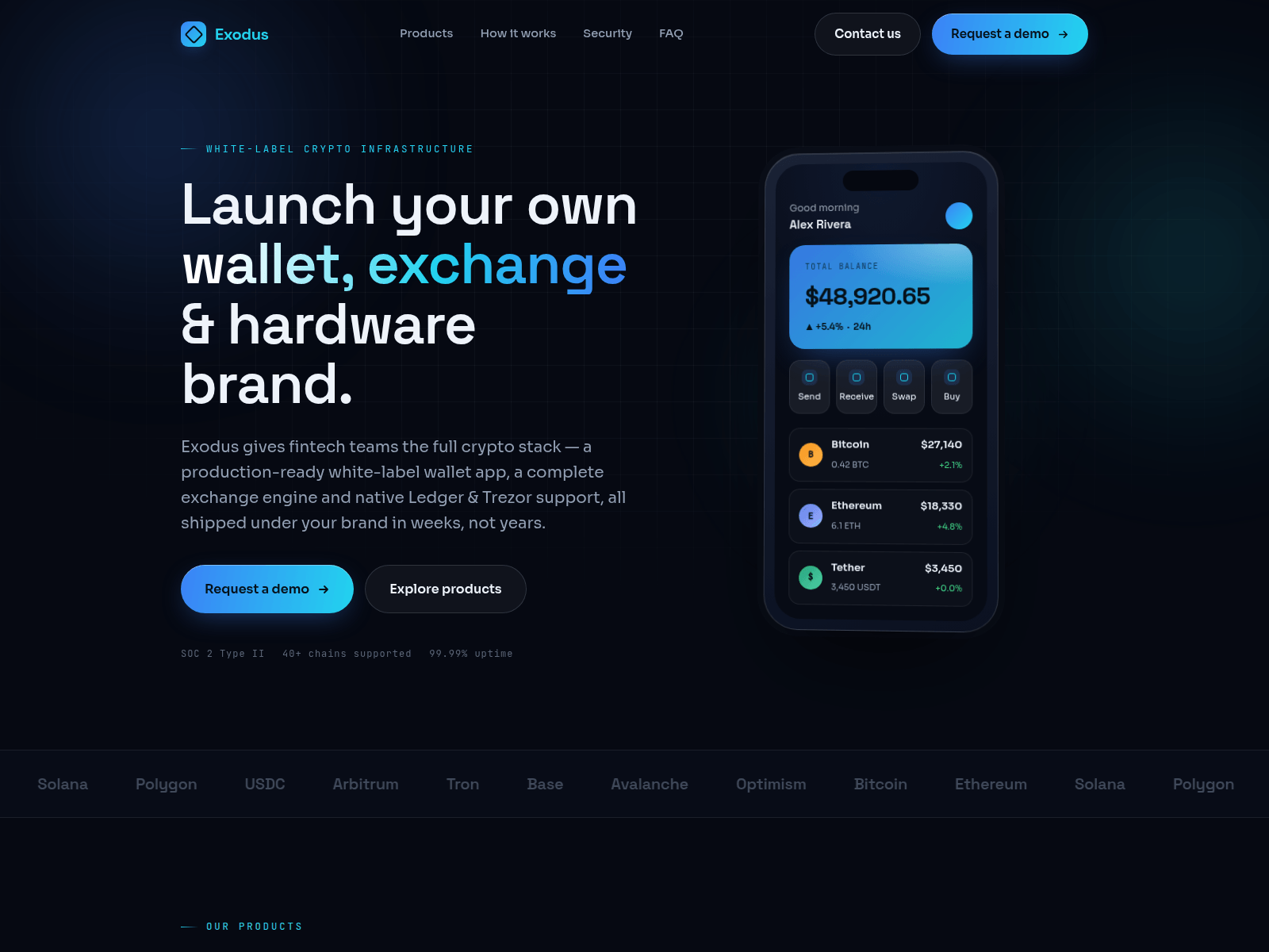 Screenshot of exodusfinance.org