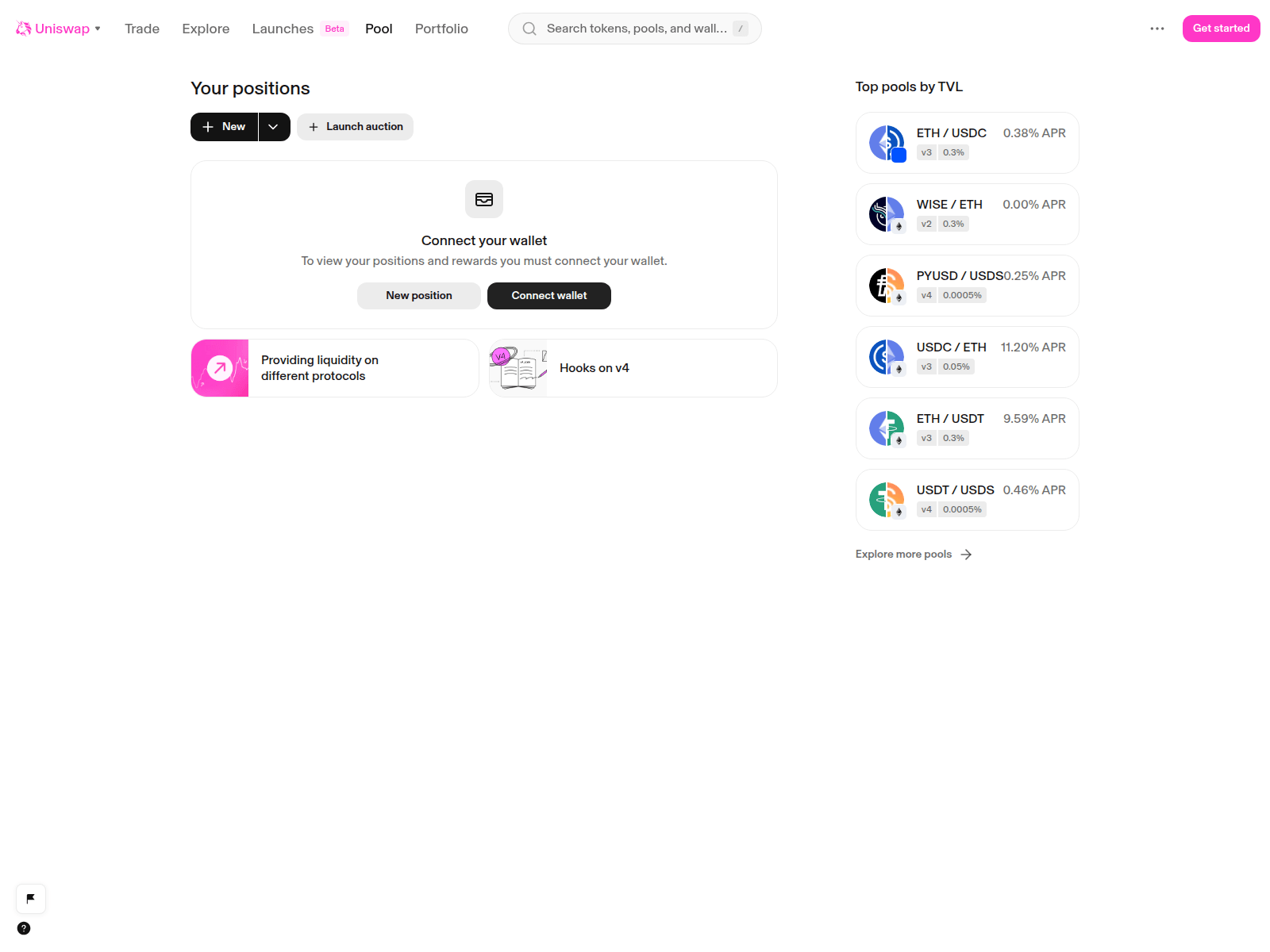 Screenshot of web-fun-checkout-prototype-uniswap.vercel.app
