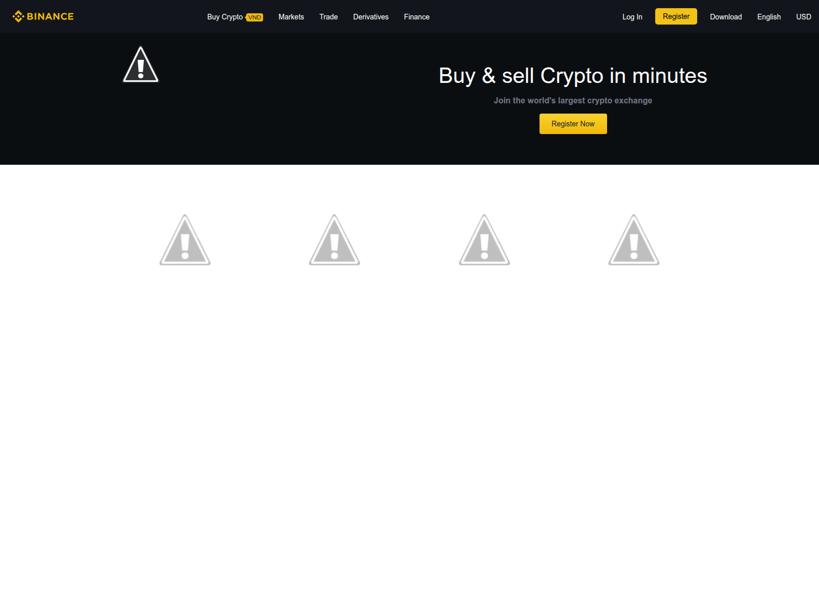 Screenshot of binance-register.blogspot.com