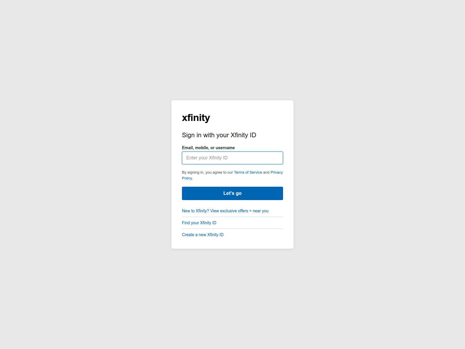 Screenshot of xfinity-comcasts.github.io