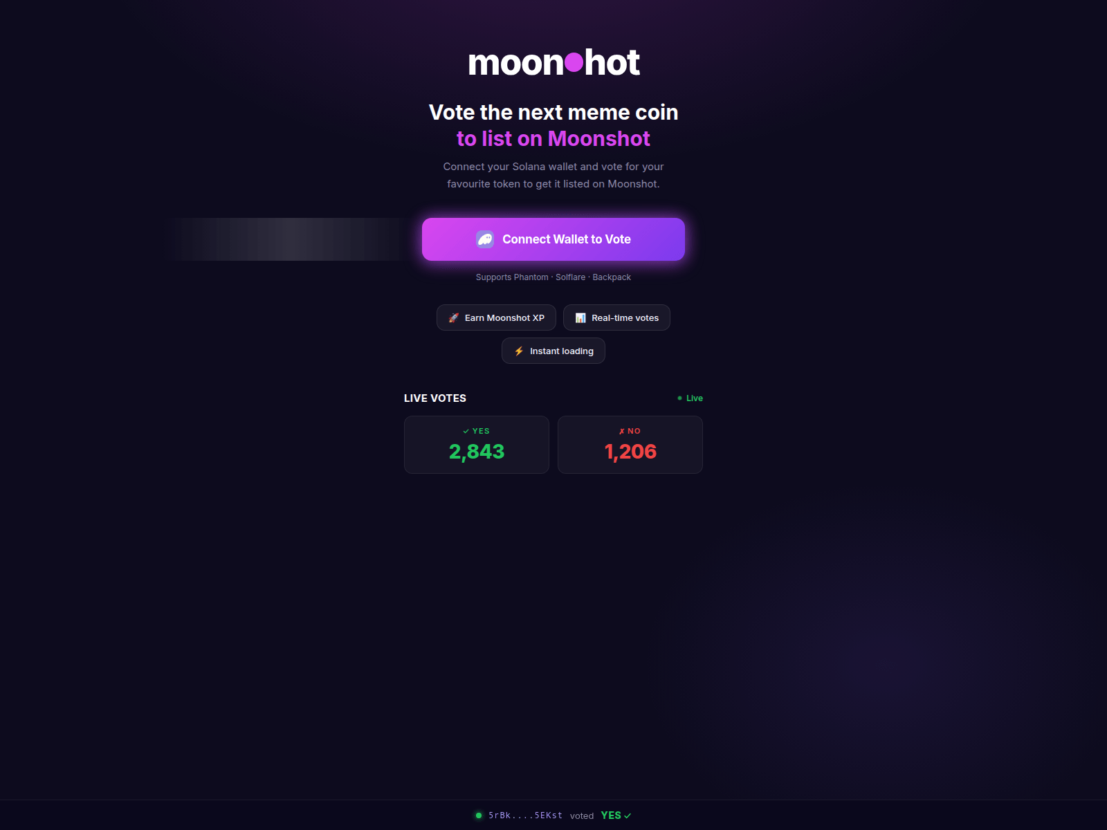 Screenshot of moonshotsl.com