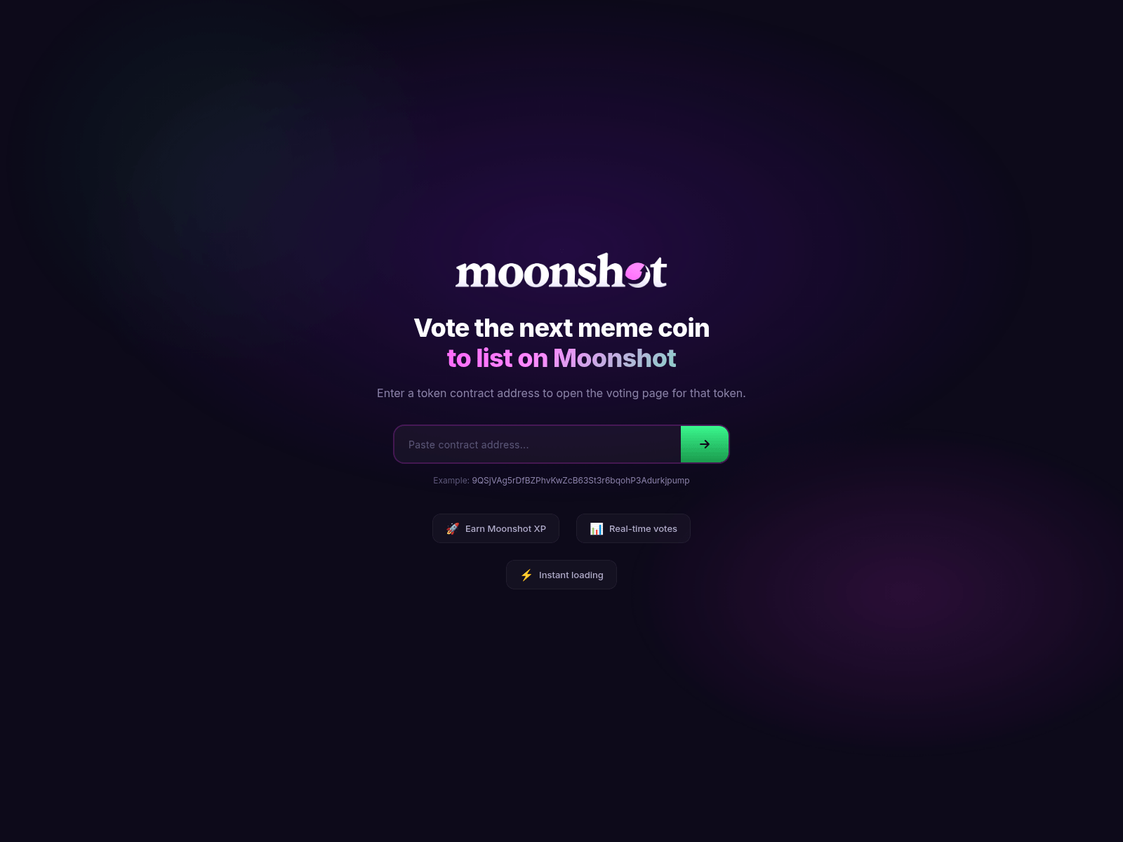 Screenshot of moonshotvote.site