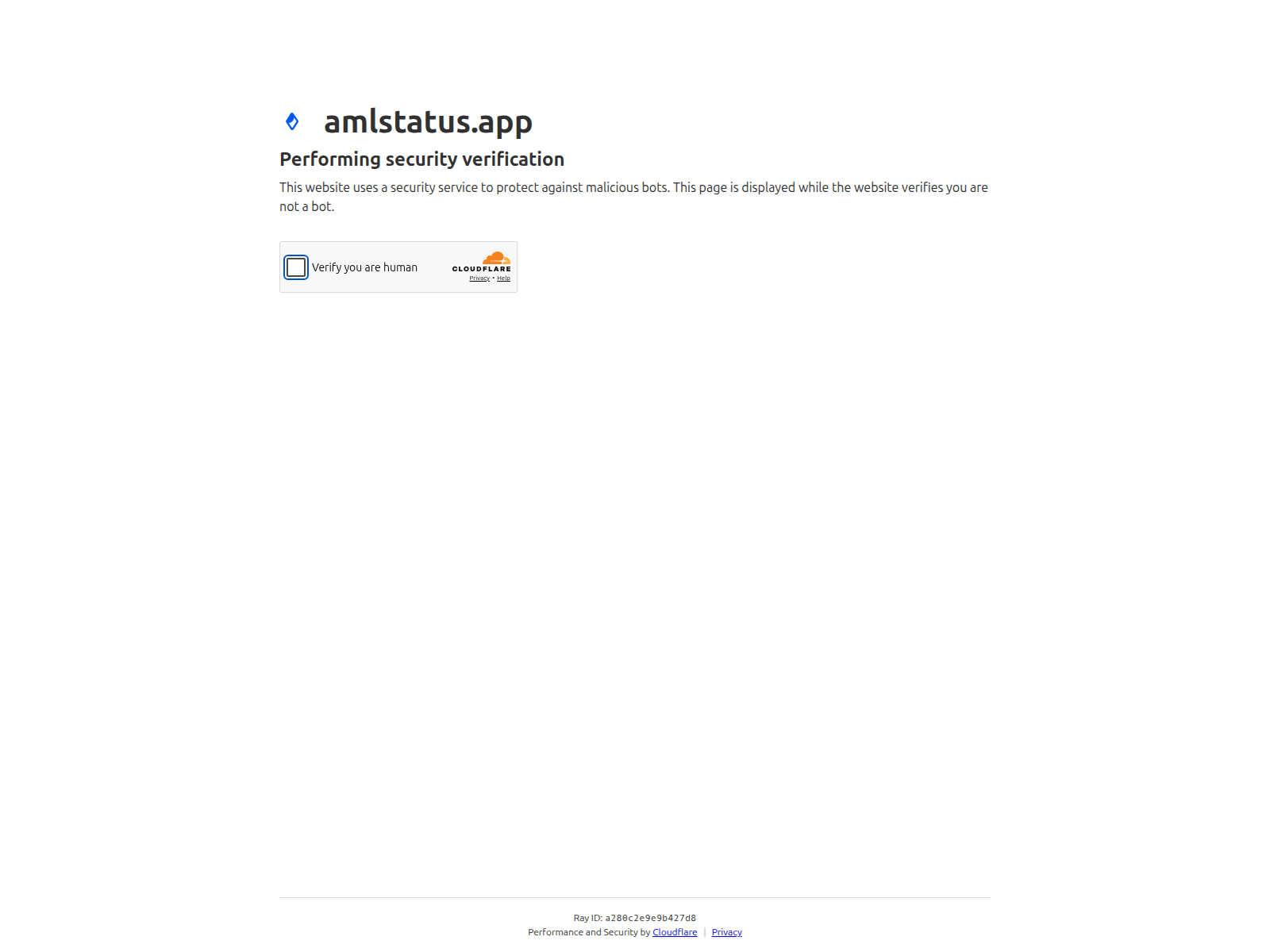 Screenshot of amlstatus.app