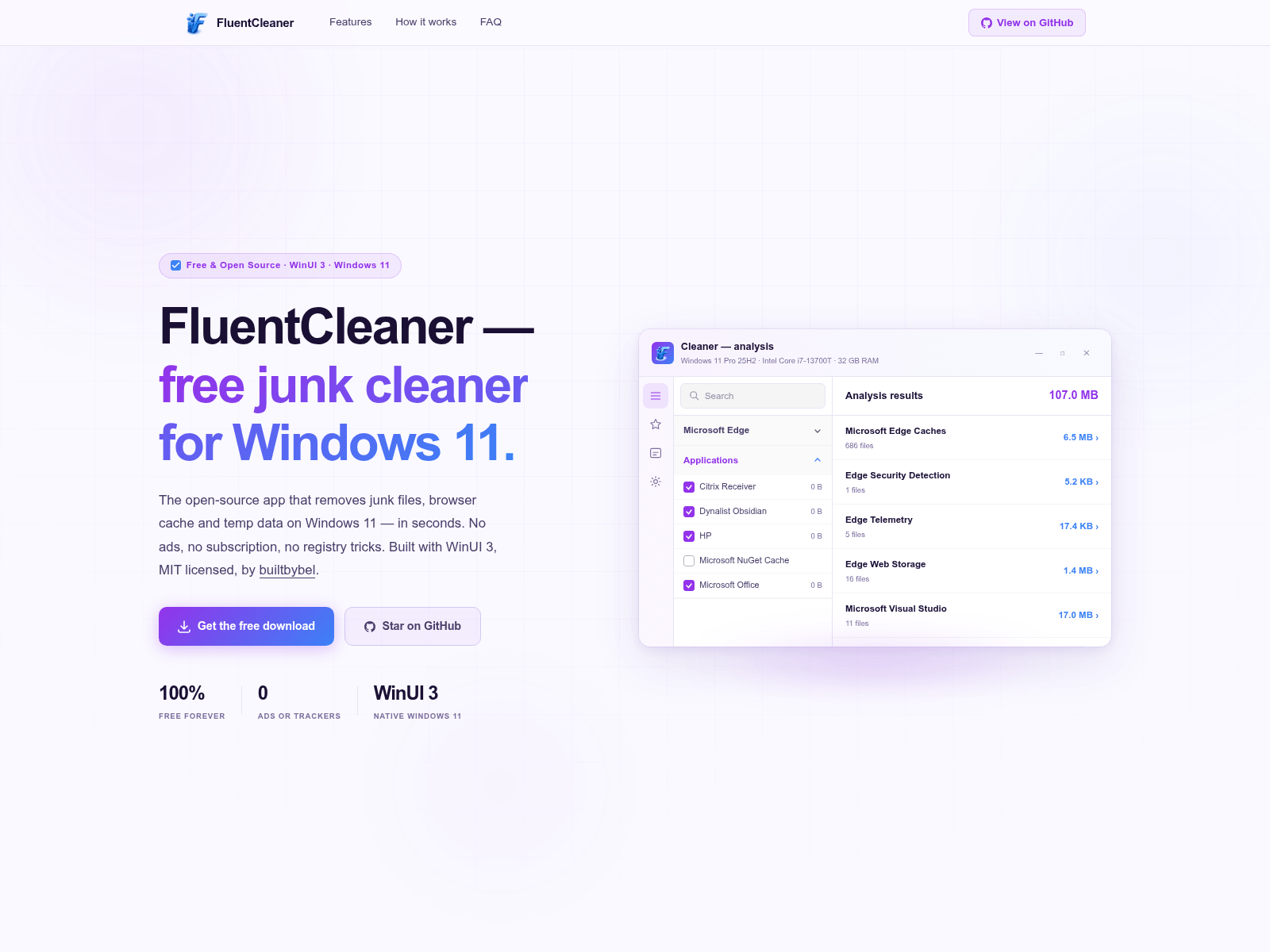 Screenshot of fluentcleaner.org
