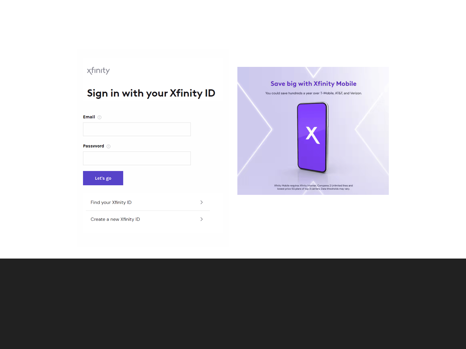 Screenshot of xfinityaccountmanagement.weebly.com