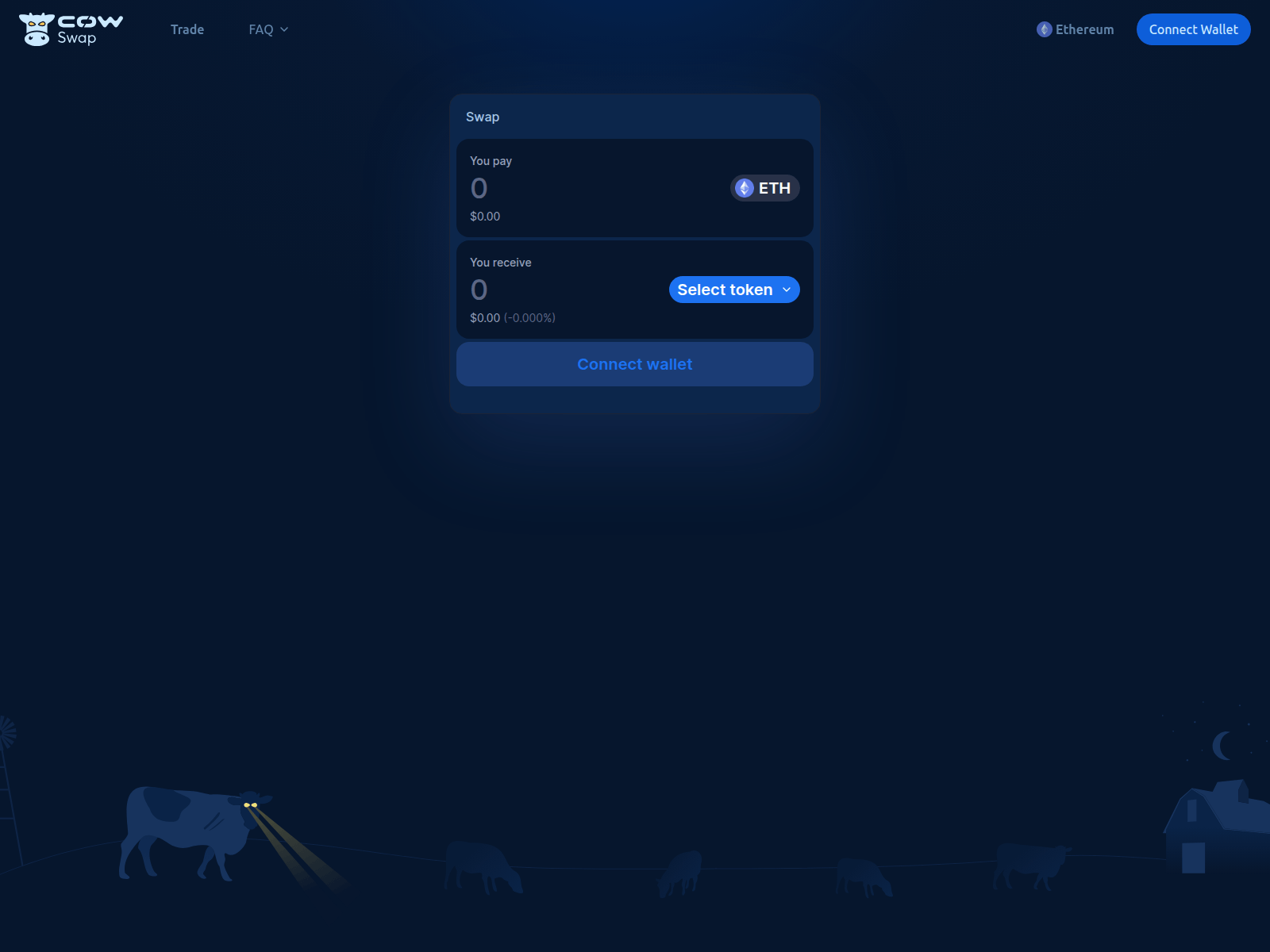 Screenshot of change-cow.xyz