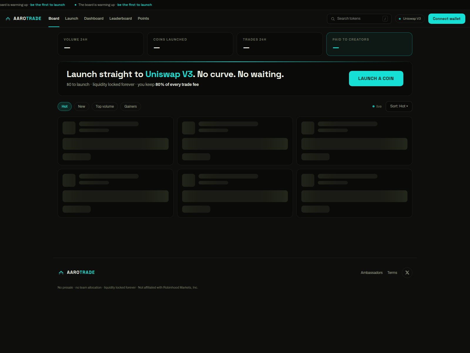 Screenshot of aarotrade.com