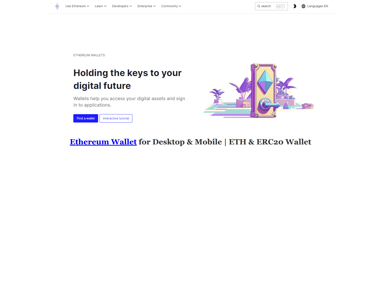 Screenshot of etthereumwallet.webflow.io