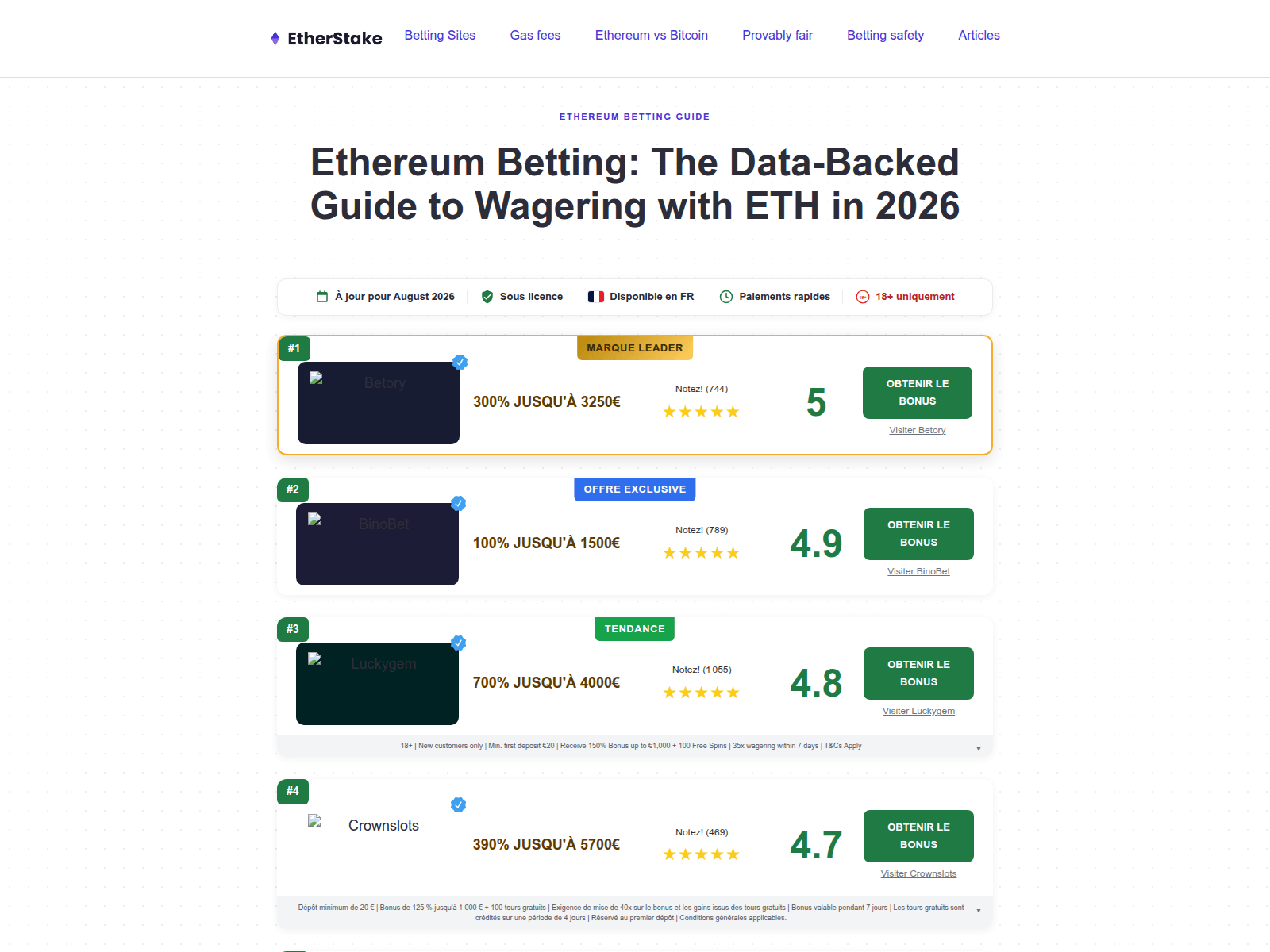 Screenshot of ethereumbetting-au.com