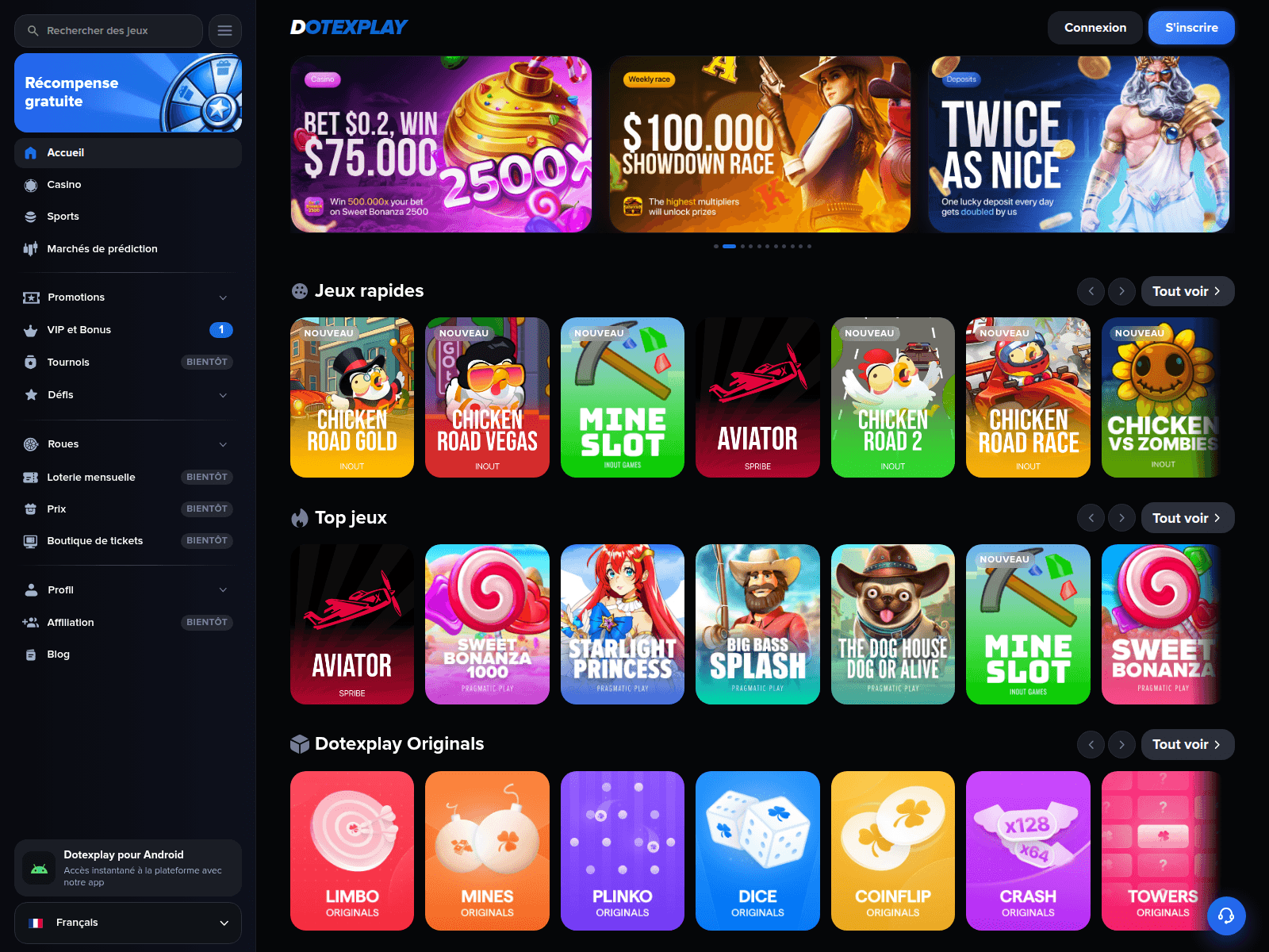 Screenshot of dotexplay.com