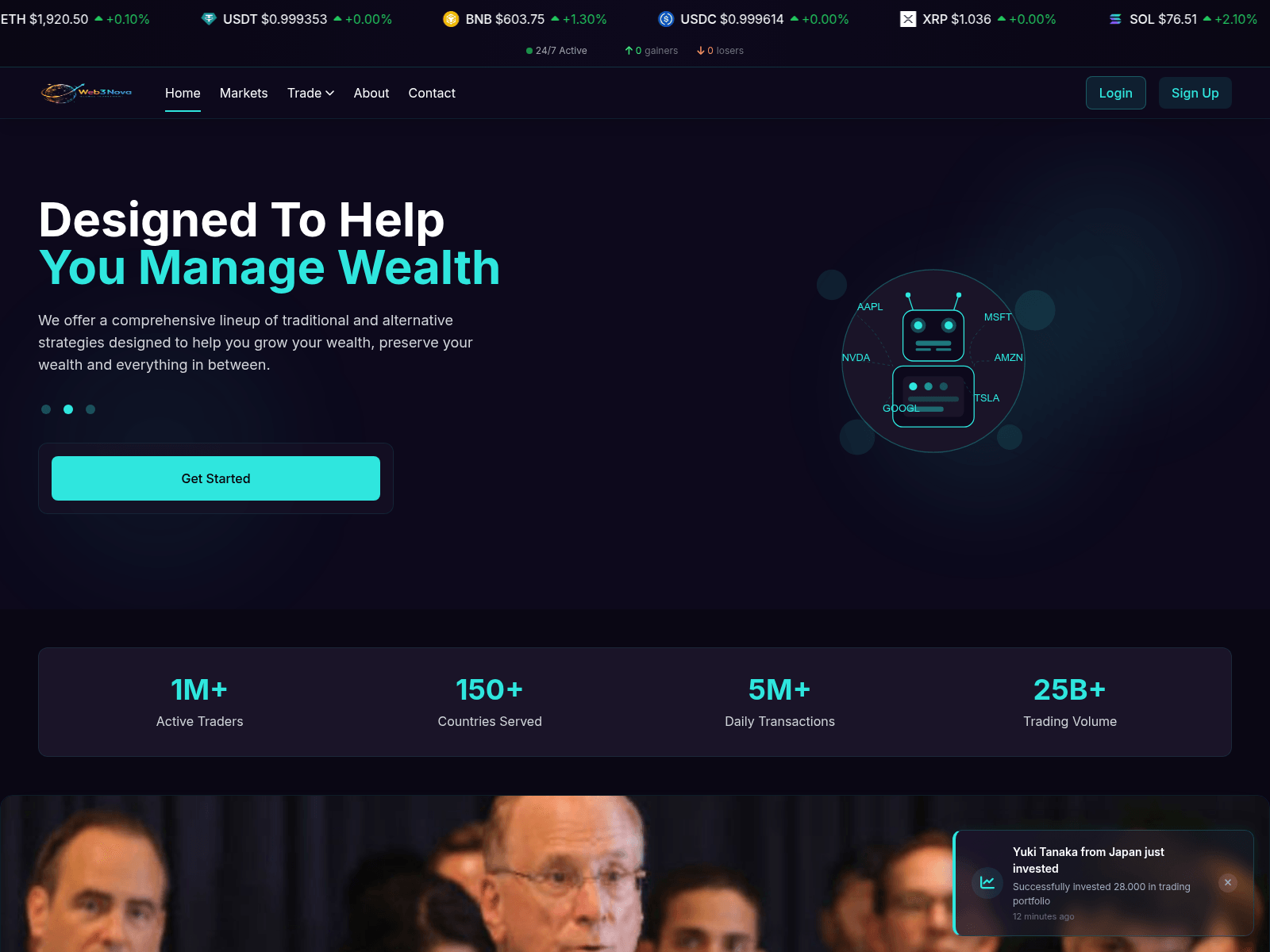 Screenshot of web3novas.com