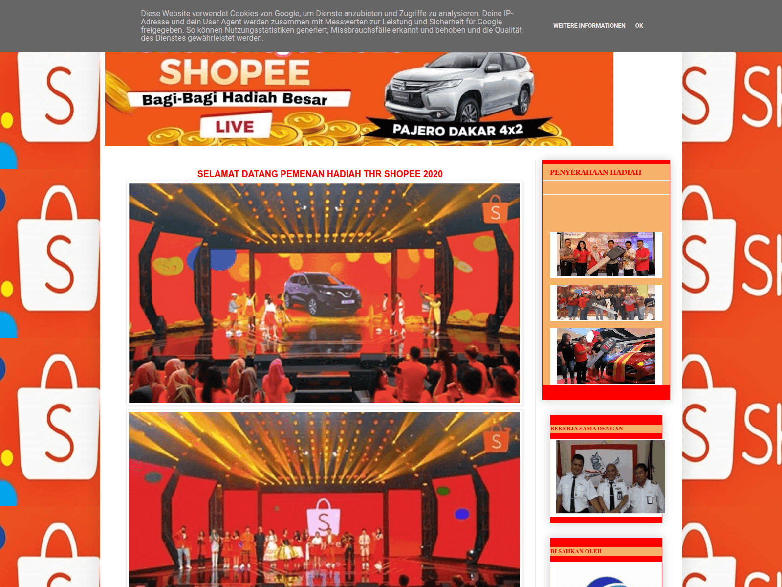 Screenshot of thrshopee13.blogspot.com