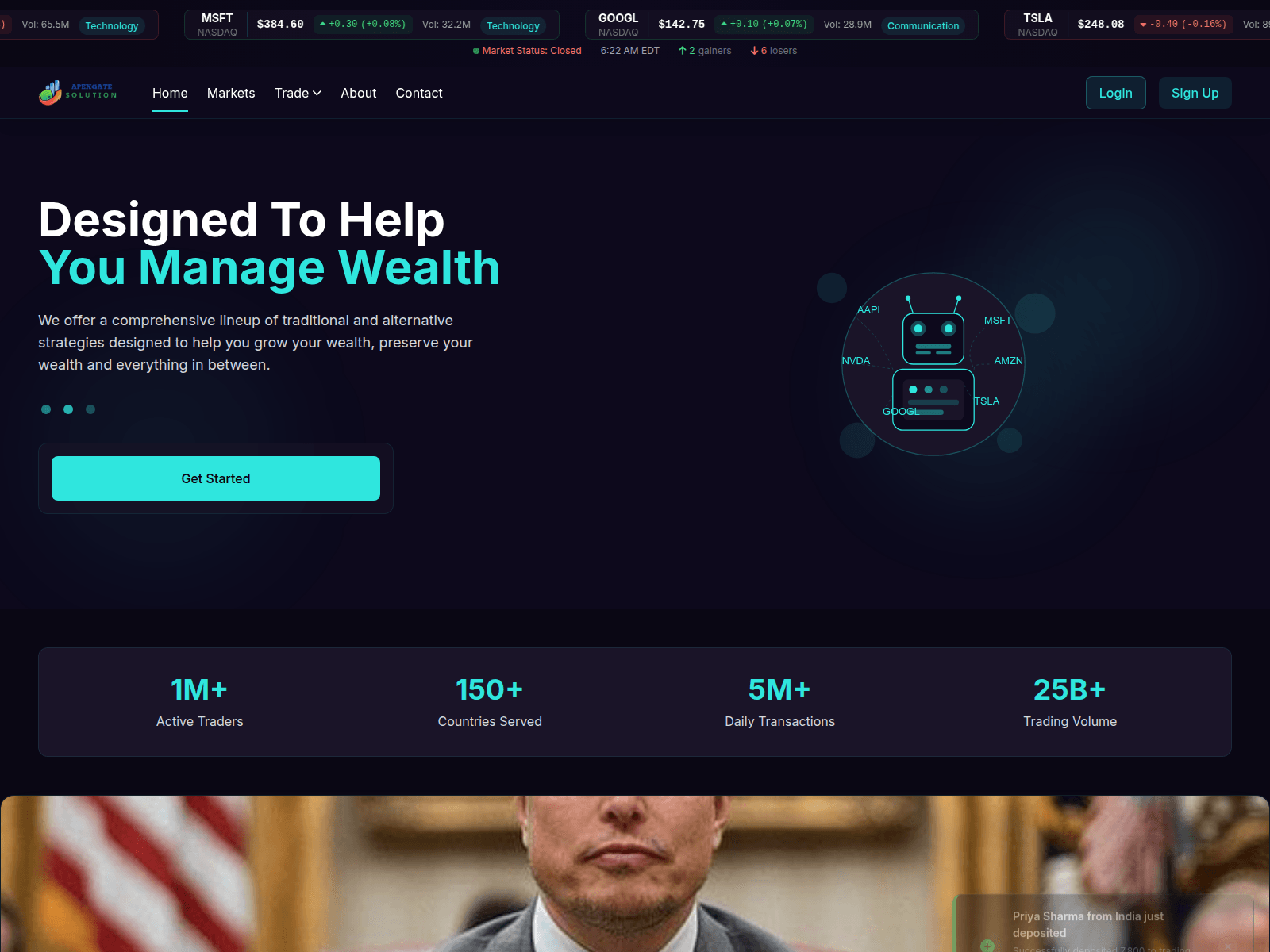 Screenshot of apexgatesolution.com