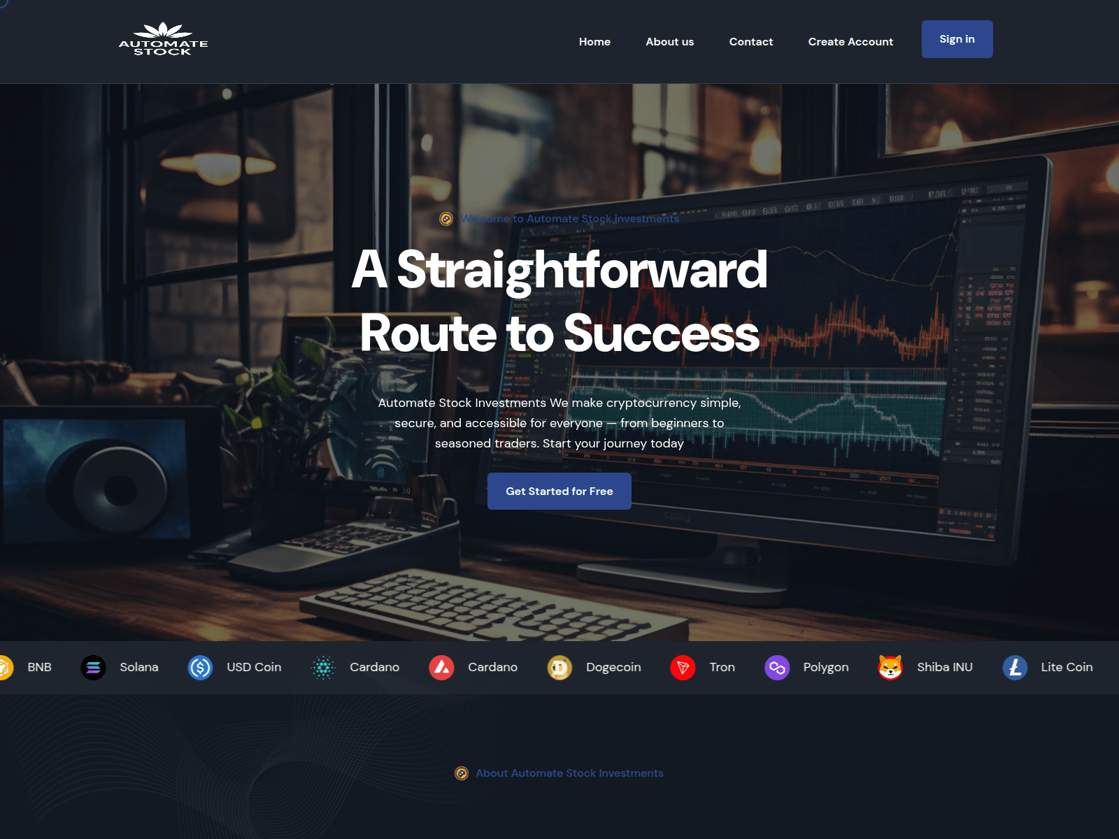 Screenshot of automatestockpro.com